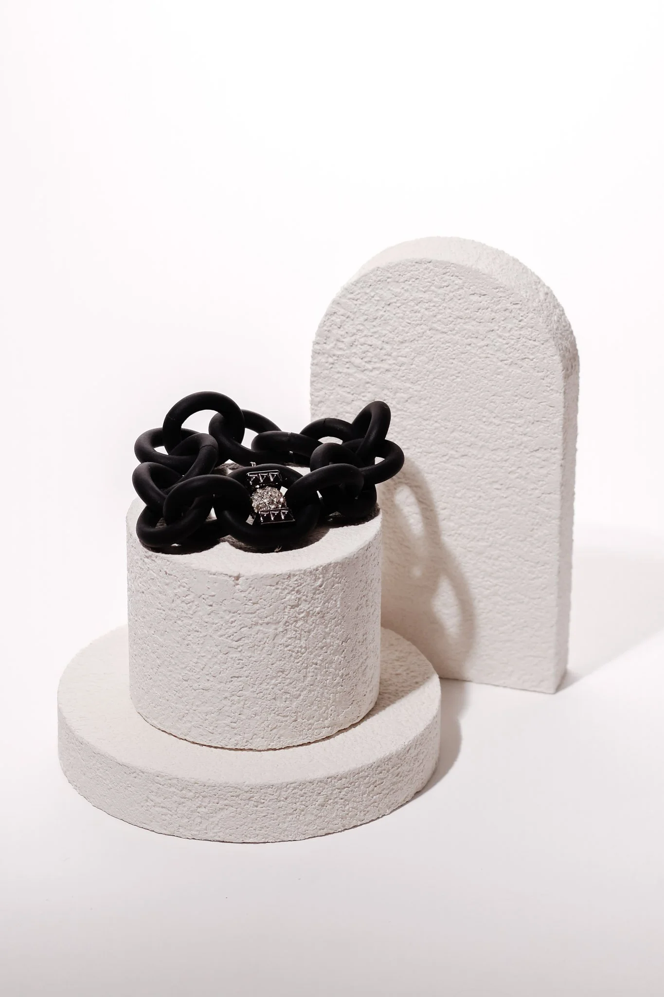 The Strongest Link Bracelet with CZ & Gun metal Beads1.jpg