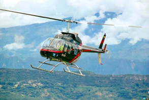 Helicopter Flight over the city