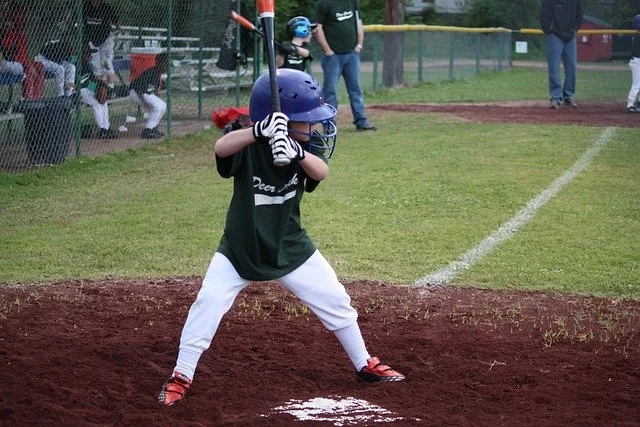 Baseball training with the local team