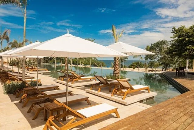 Lunch at a beachclub