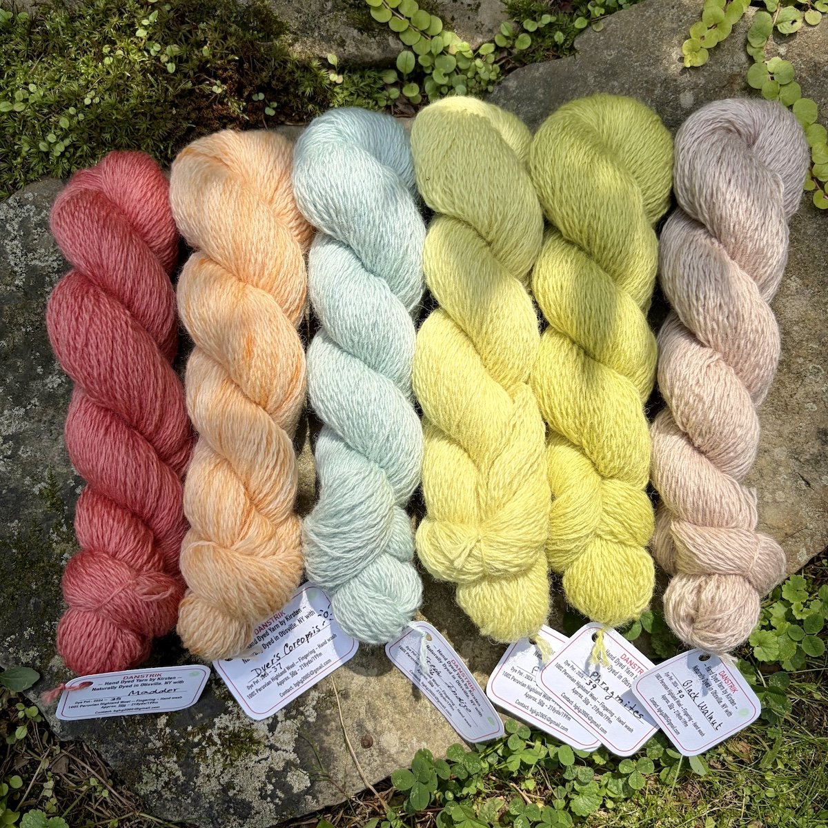 Fingering Weight Peruvian Highland Wool -             20g & 50g skeins