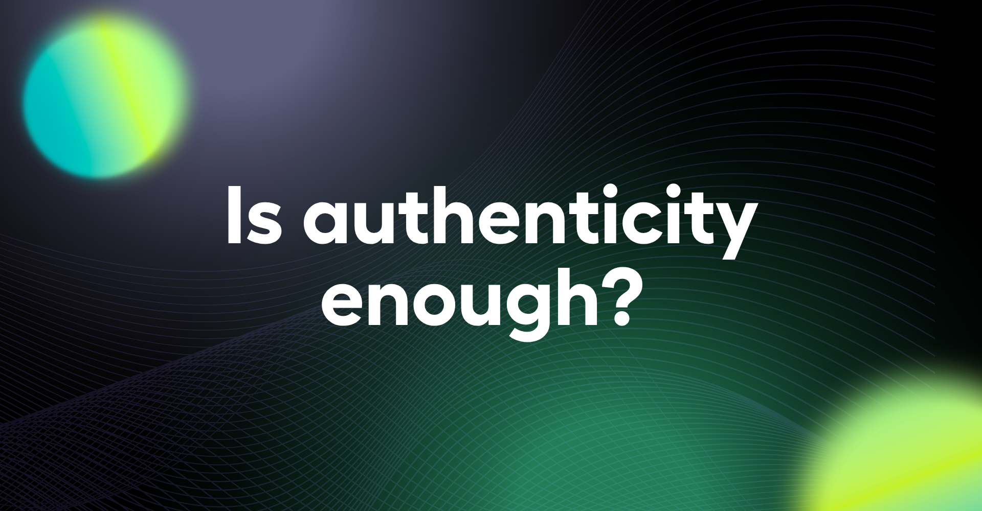 Real stories matter. But is authenticity enough to cut through?