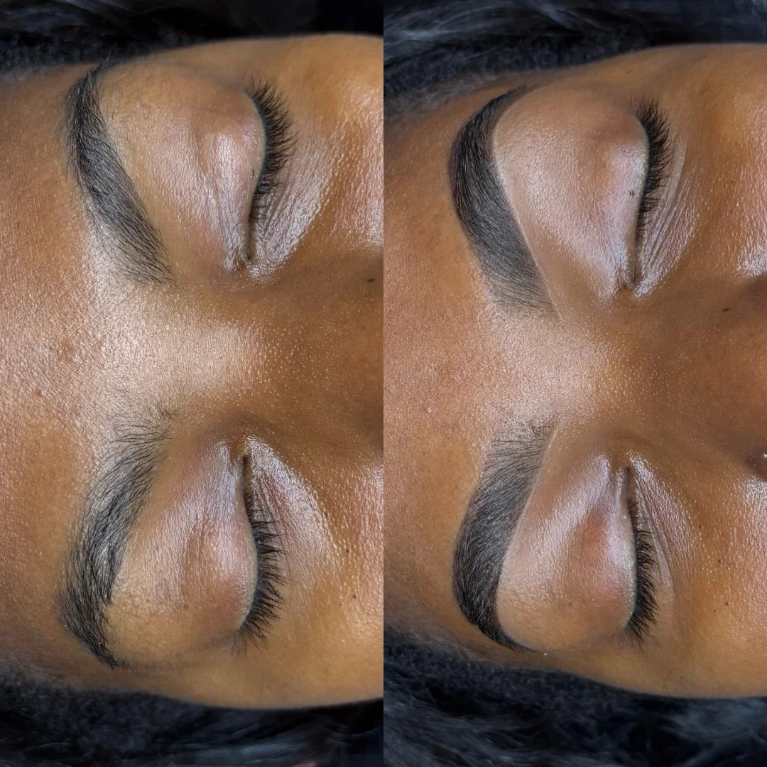 HYBRID TINT + WAX | Brows by Tahirah

A threading shop recently destroyed my client&rsquo;s arch on her left brow.
I was able to even her out with precision mapping and hybrid brow tint while we rehab her brows.

If you&rsquo;re in need of a brow tra