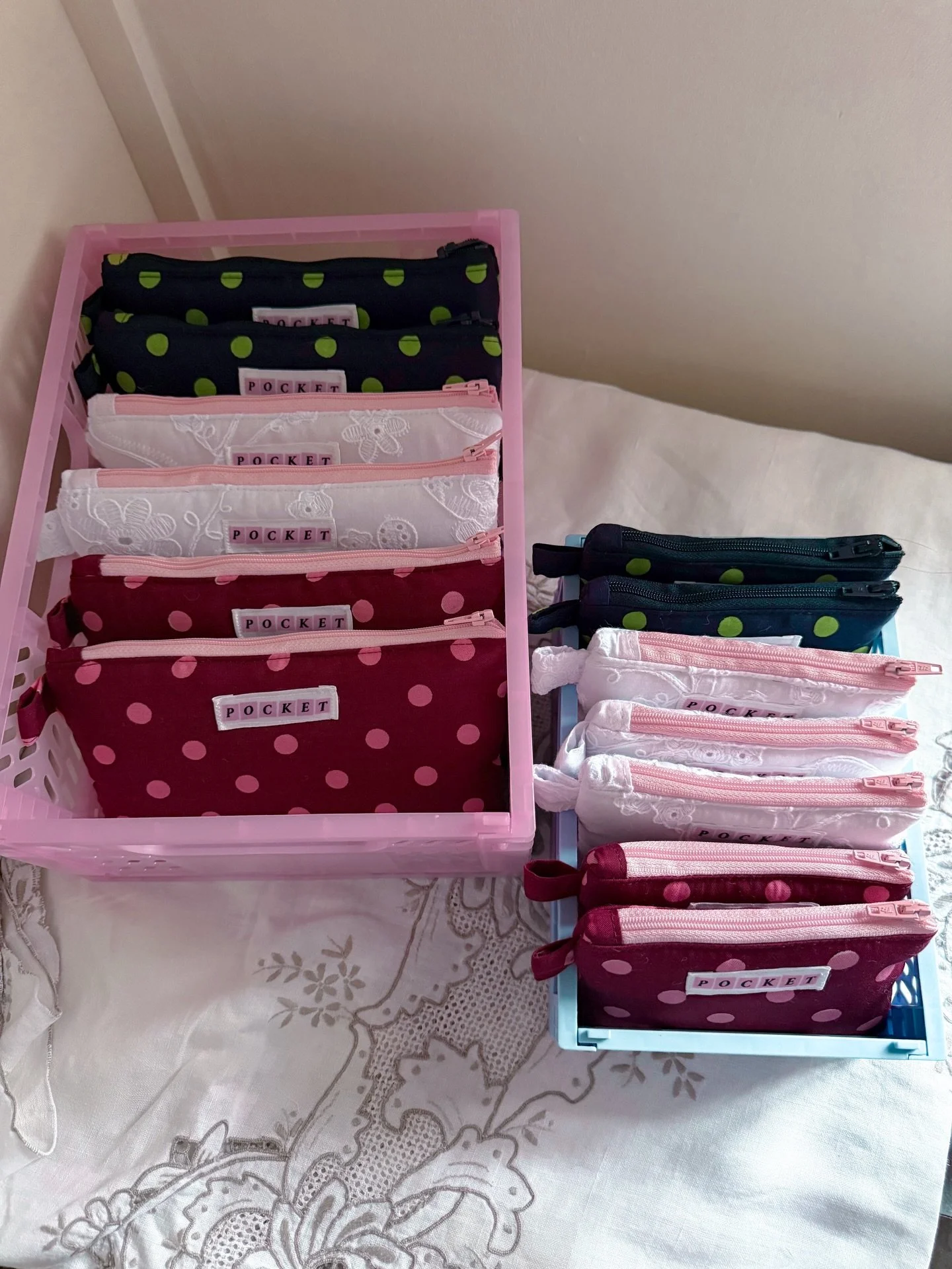 How many polka dots is too many polka dots?

New collection dropping tomorrow!! 👀 

Everything is made from deadstock and super limited numbers of each