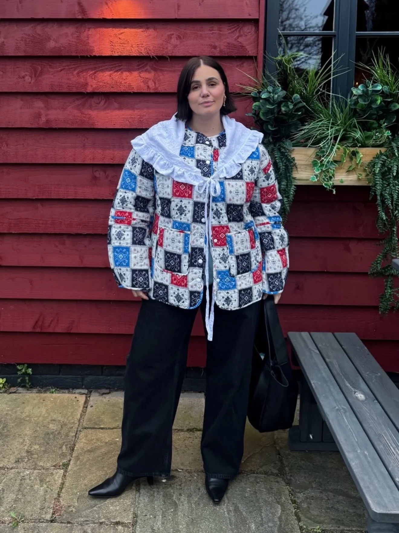 The gorgeous @gracesurguy styling the white embroidered triangle scarf 🫶🏼🫶🏼🫶🏼

Made from deadstock fabric and only 1 left 👀