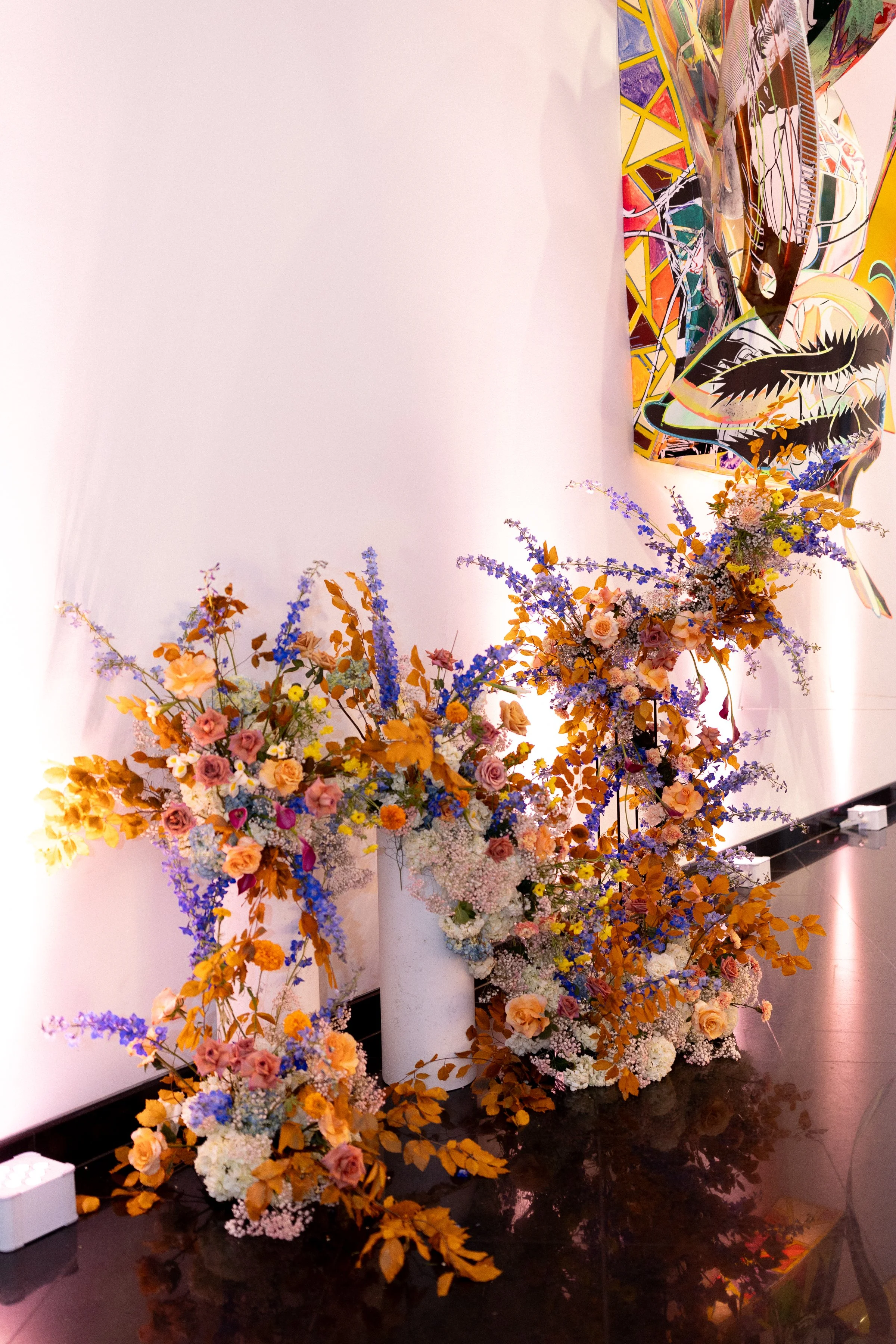 Photo of sculptural florals by Daylight Floral at The Kemper Museum of Art