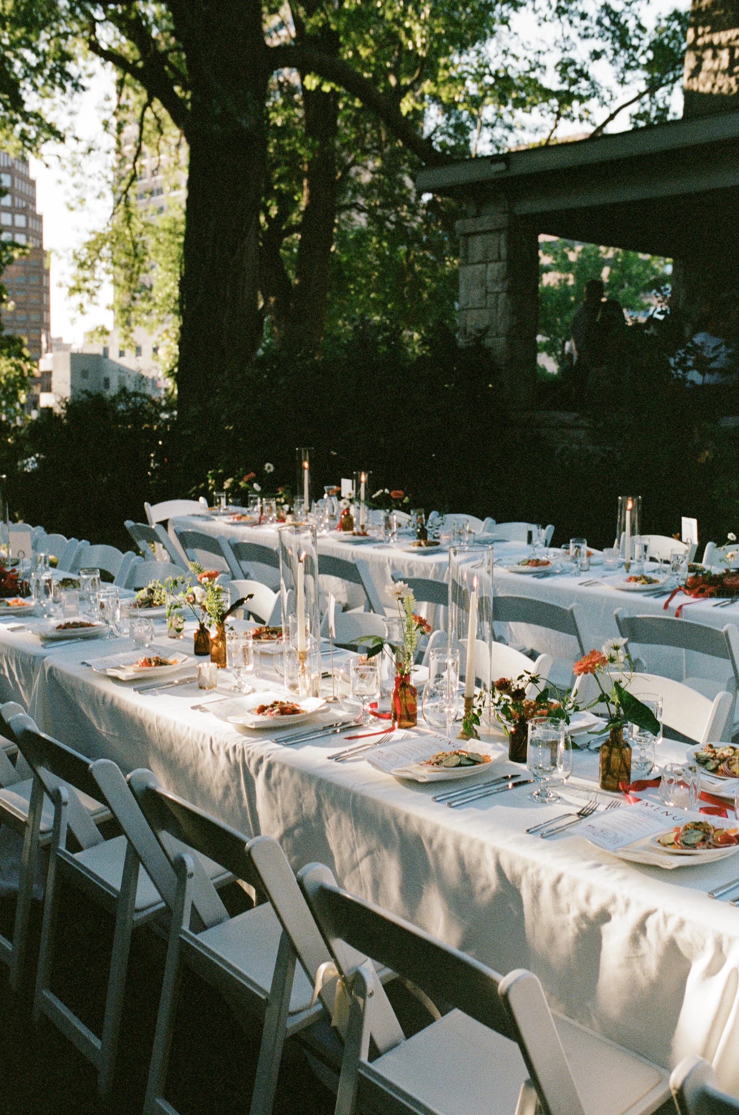 Wedding tablescape at the Simpson House