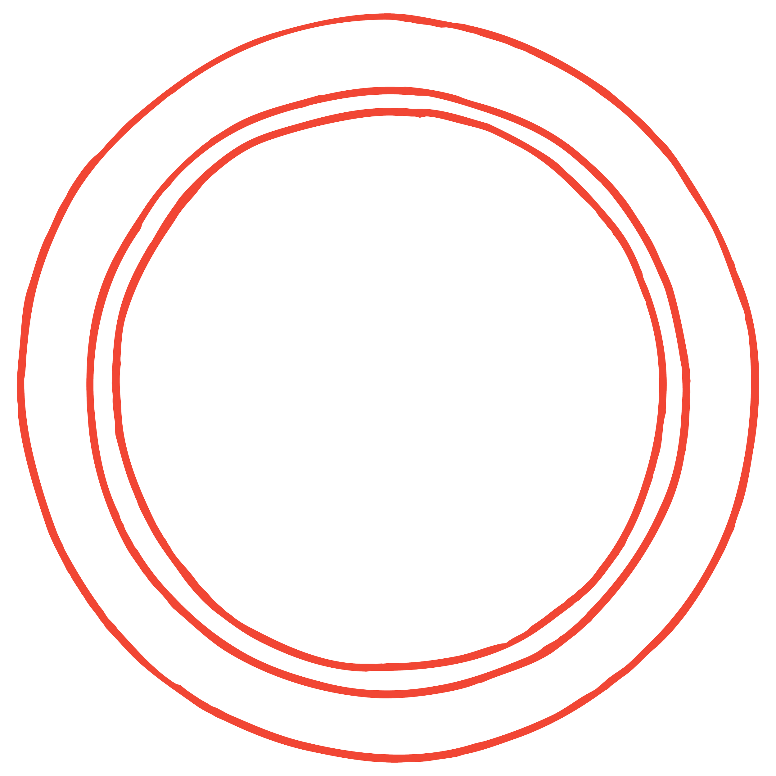 Drawing of red picture frame.