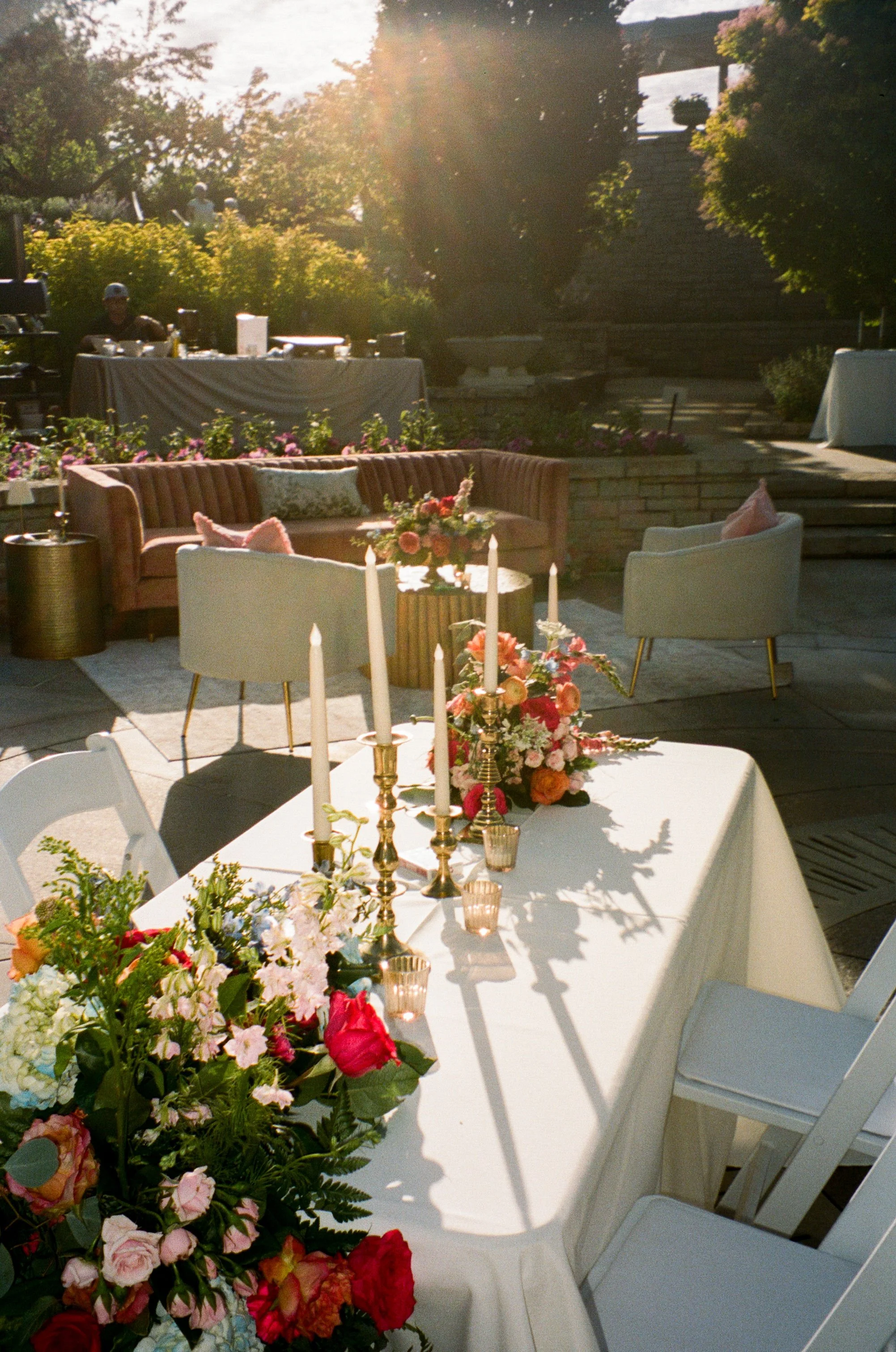 Powell Gardens rose garden wedding.