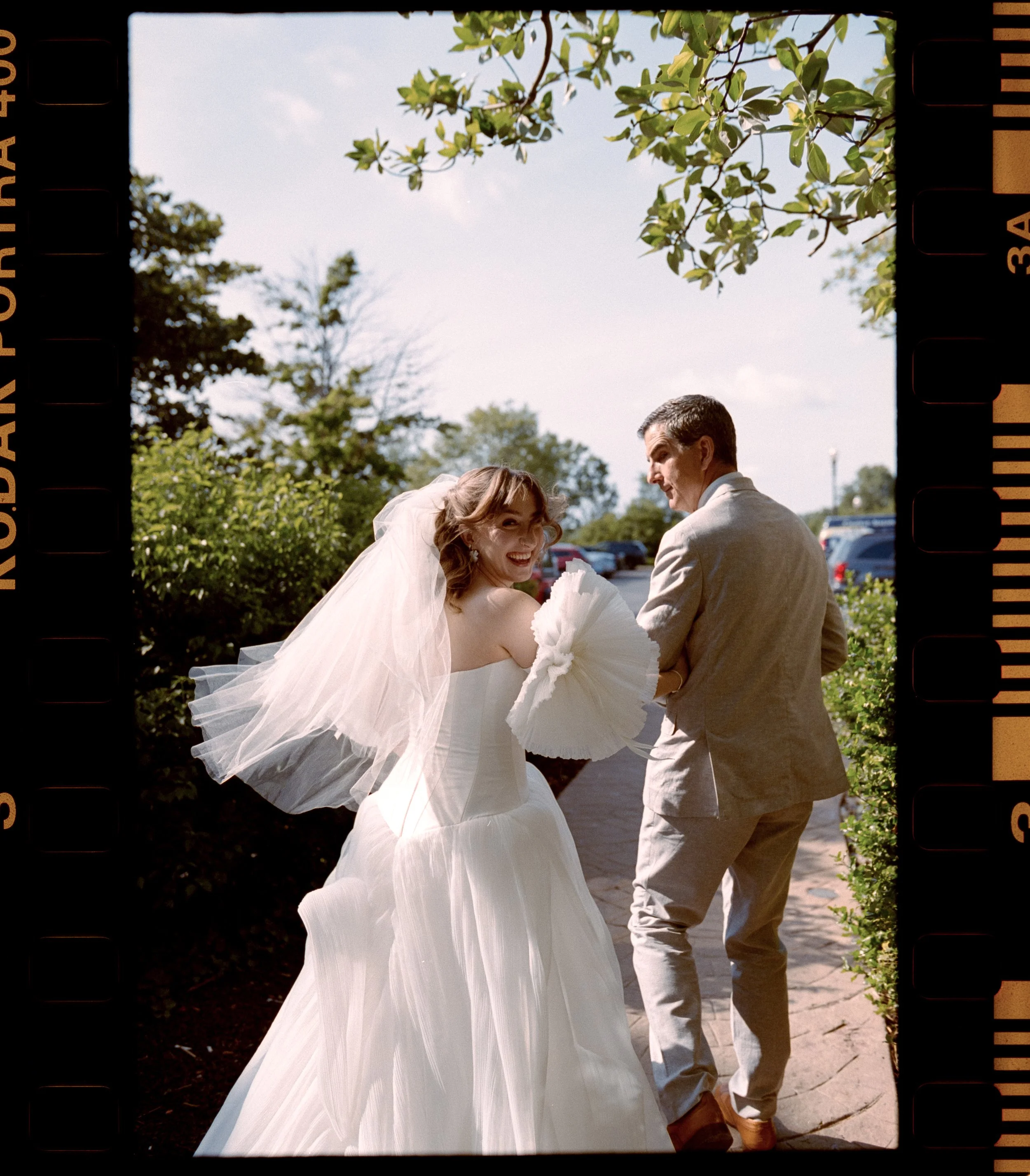 Bride and her dad at their first look!