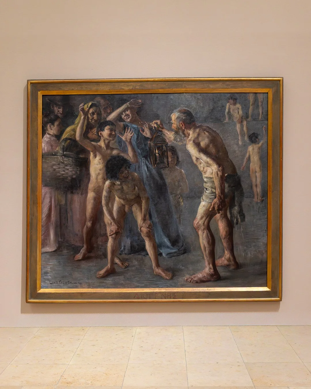 LOVIS CORINTH &ndash; BILDRAUSCH⁠
nur noch | only until 18.01.2026⁠
⁠
LOVIS CORINTH⁠
Diogenes, 1891/92⁠
Kunstforum Ostdeutsche Galerie Regensburg, Leihgabe der Bundesrepublik Deutschland⁠
⁠
Mit dem monumentalen Gem&auml;lde Diogenes stellte sich Cori