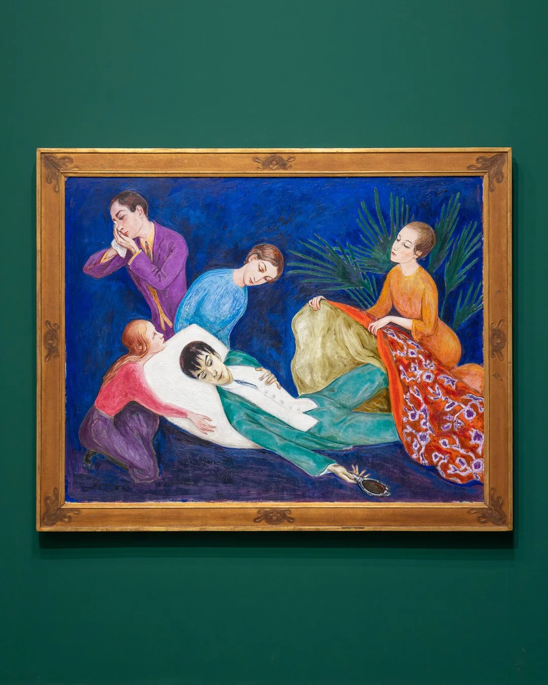 QUEERE MODERNE. 1900 BIS 1950⁠
K20 D&uuml;sseldorf⁠
⁠
NILS DARDEL⁠
Den d&ouml;ende dandyn | Der sterbende Dandy, 1918⁠
⁠
Moderna Museet, Stockholm⁠
Purchase 1993⁠
⁠
Das Bild wurde zur Ikone des schwedischen Modernismus: Ein androgyner Dandy inszenier