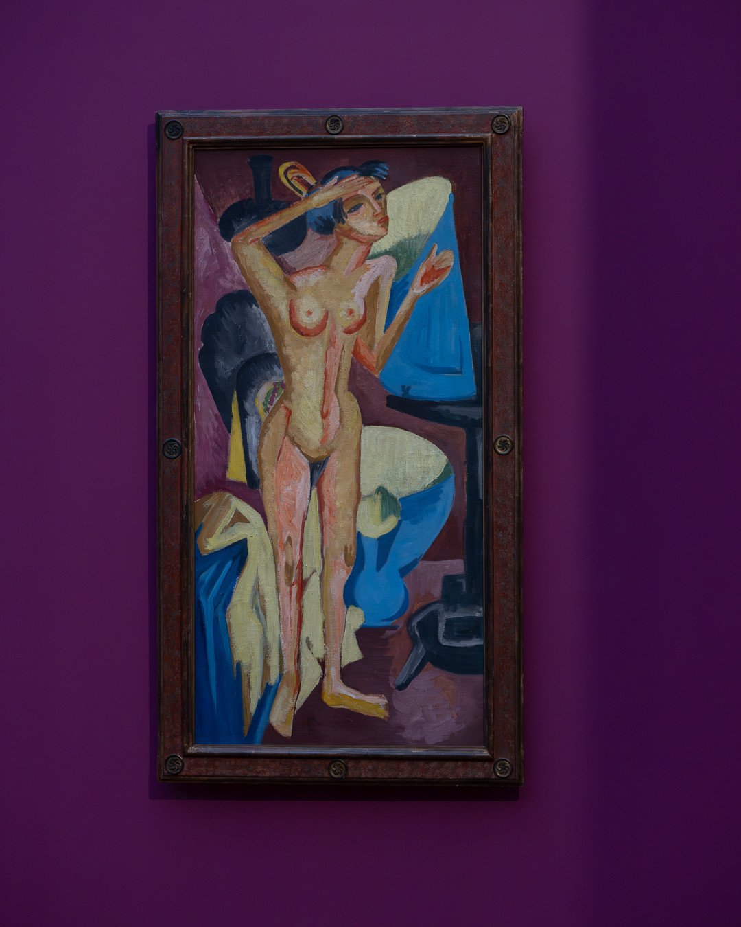 KIRCHNER. PICASSO⁠
Kirchner Museum Davos &ndash; bis 03.05.2026⁠
⁠
Ein Fest f&uuml;r die Sinne &ndash; und f&uuml;r die Geschichte der Sammlung.⁠
⁠
Die tief purpurfarbene Wand des Raumes &raquo;Gro&szlig;stadtfieber&laquo; bildet den intensiven Hinte