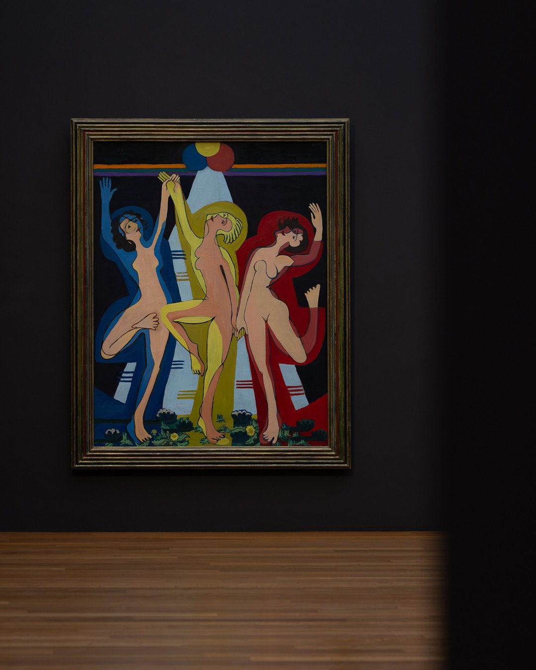 KIRCHNER. PICASSO⁠
Kirchner Museum Davos &ndash; bis 03.05.2026⁠
⁠
ERNST LUDWIG KIRCHNER⁠
Farbentanz II (Dance of Colours II), 1932&ndash;34⁠
Sammlung Ulmberg⁠
VdR 127 | CoF 127⁠
Verzeichnet in: WIEDERENTDECKT &amp; WIEDERVEREINT Rahmen und Bilder vo
