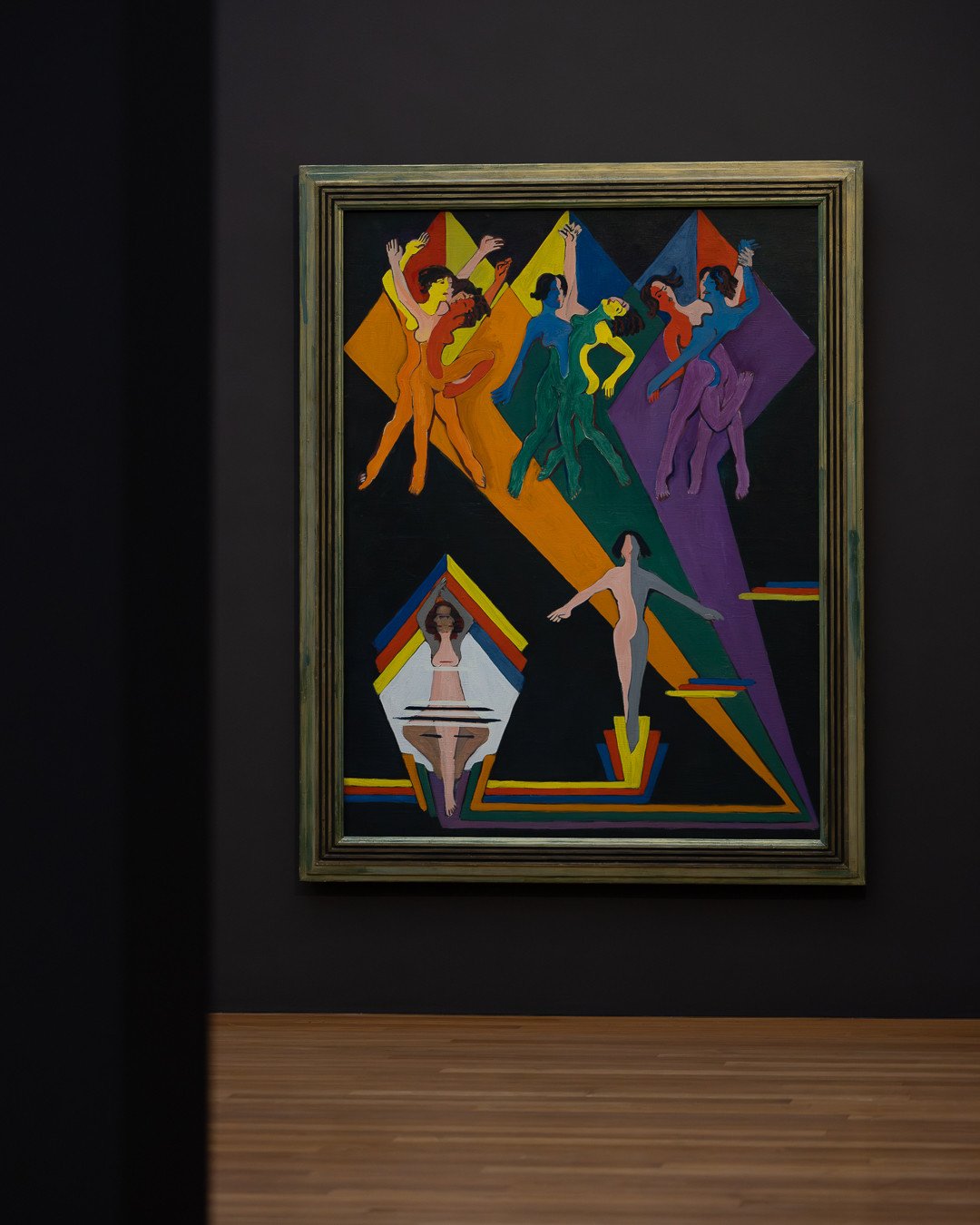 KIRCHNER. PICASSO⁠
Kirchner Museum Davos &ndash; bis 03.05.2026⁠
⁠
ERNST LUDWIG KIRCHNER⁠
Tanzende M&auml;dchen in farbigen Strahlen (Dancing Girls in Coloured Rays), 1932&ndash;37⁠
Kirchner Museum Davos, Schenkung Nachlass Ernst Ludwig Kirchner 1990