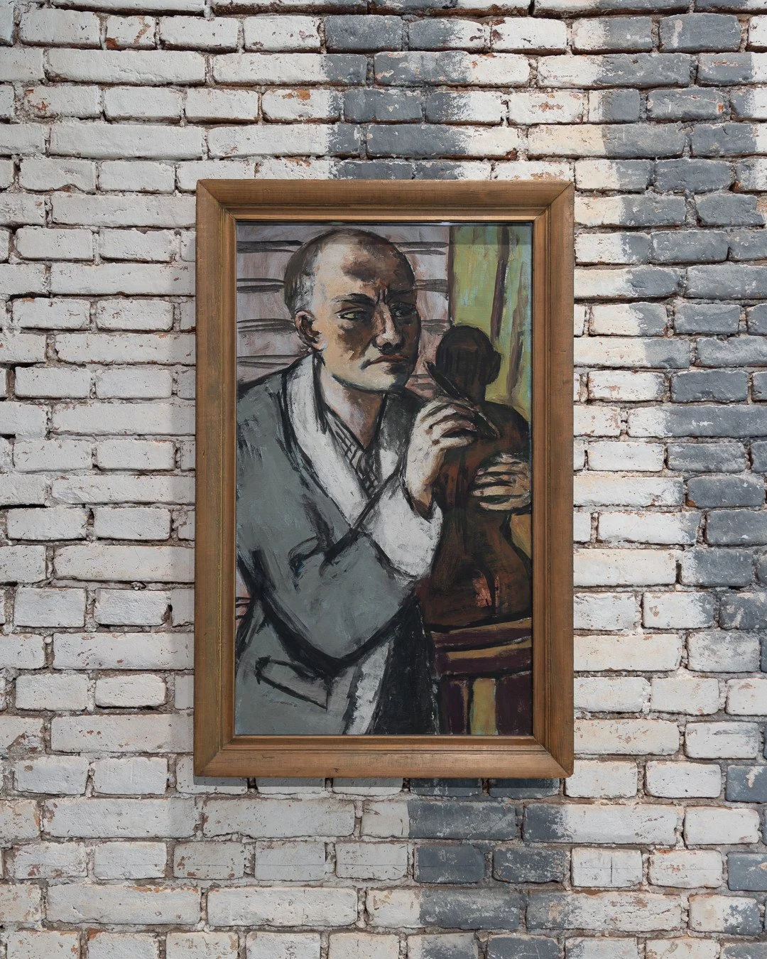 K&Ouml;NNT IHR NOCH? KUNST UND DEMOKRATIE | ARE WE STILL UP TO IT? ART AND DEMOCRACY⁠
&ndash; 18.10.2026⁠
K&Ouml;NIGSKLASSE, SAMMLUNG MODERNE KUNST⁠
SCHLOSS HERRENCHIEMSEE⁠
⁠
MAX BECKMANN⁠
Selbstbildnis mit grauem Schlafrock | Self-Portrait in Grey D