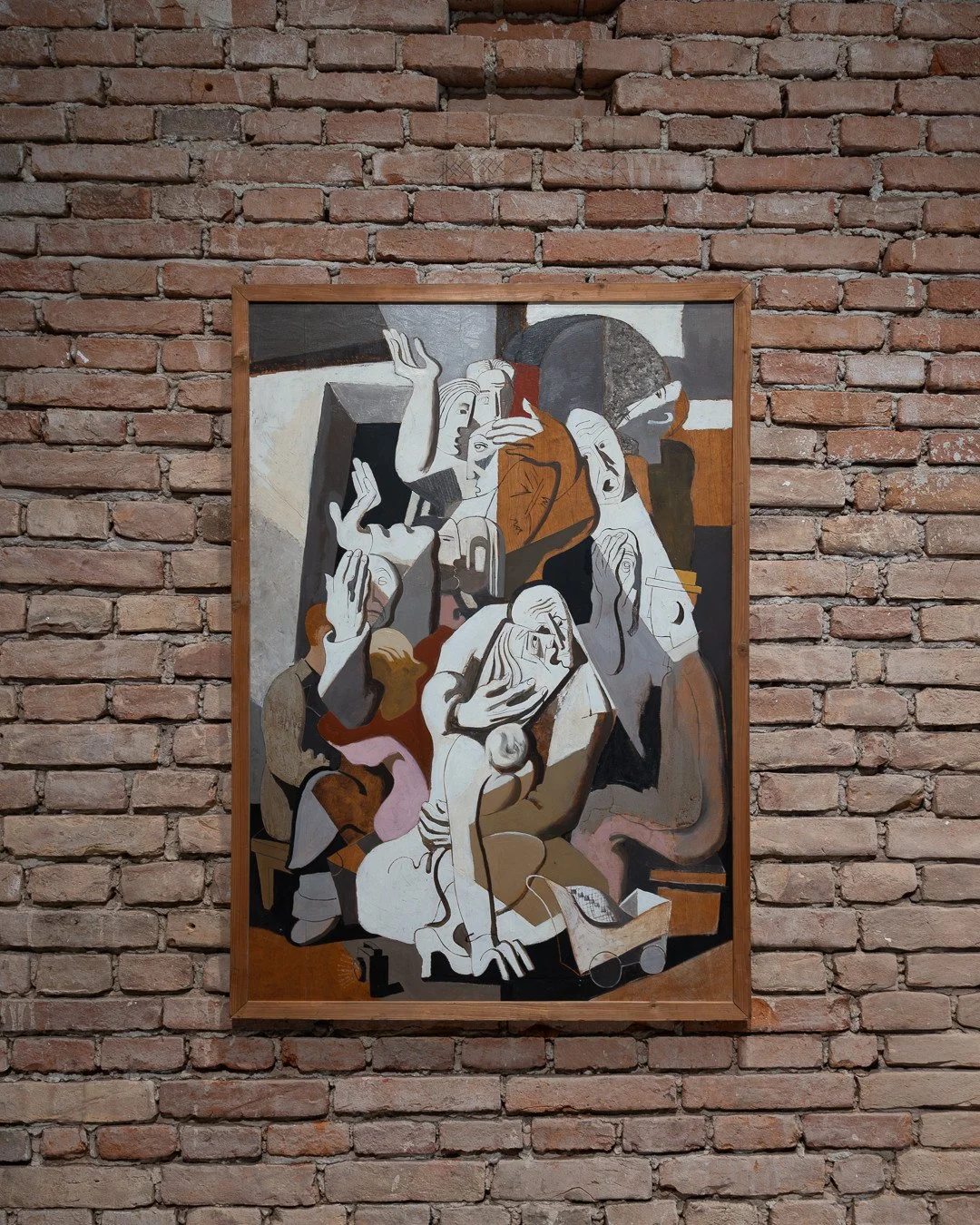 K&Ouml;NNT IHR NOCH? KUNST UND DEMOKRATIE | ARE WE STILL UP TO IT? ART AND DEMOCRACY⁠
&ndash; 18.10.2026⁠
K&Ouml;NIGSKLASSE, SAMMLUNG MODERNE KUNST⁠
SCHLOSS HERRENCHIEMSEE⁠
⁠
KARL KUNZ⁠
Augsburger Bombennacht (Im Keller) | The Bombing of Augsburg (In