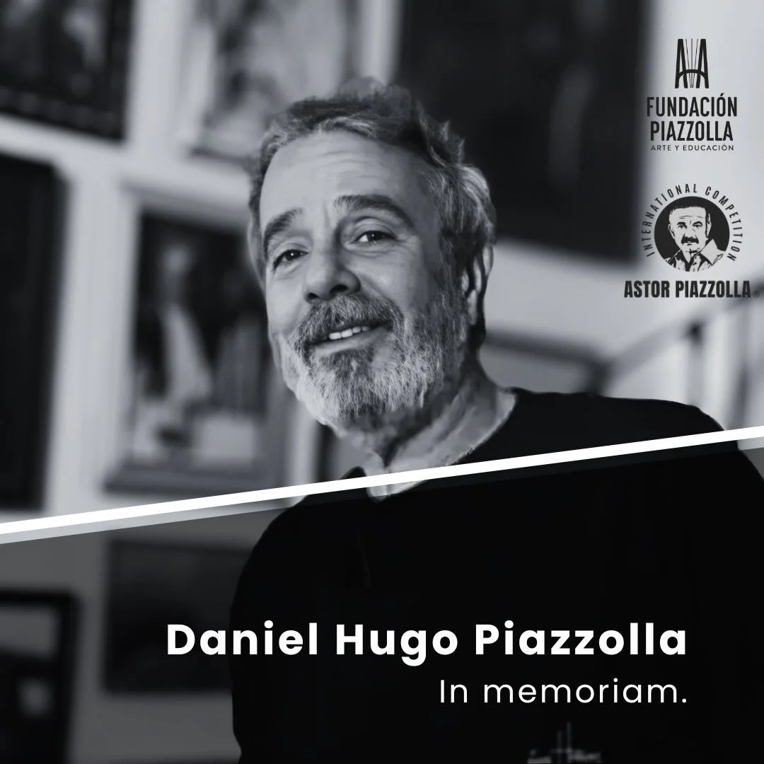 In memory of Daniel Hugo Piazzolla, who shared the stage and the music with his father, Astor Piazzolla.

Our sincere condolences to the Piazzolla family.

Astor Piazzolla&rsquo;s music lives on across generations.