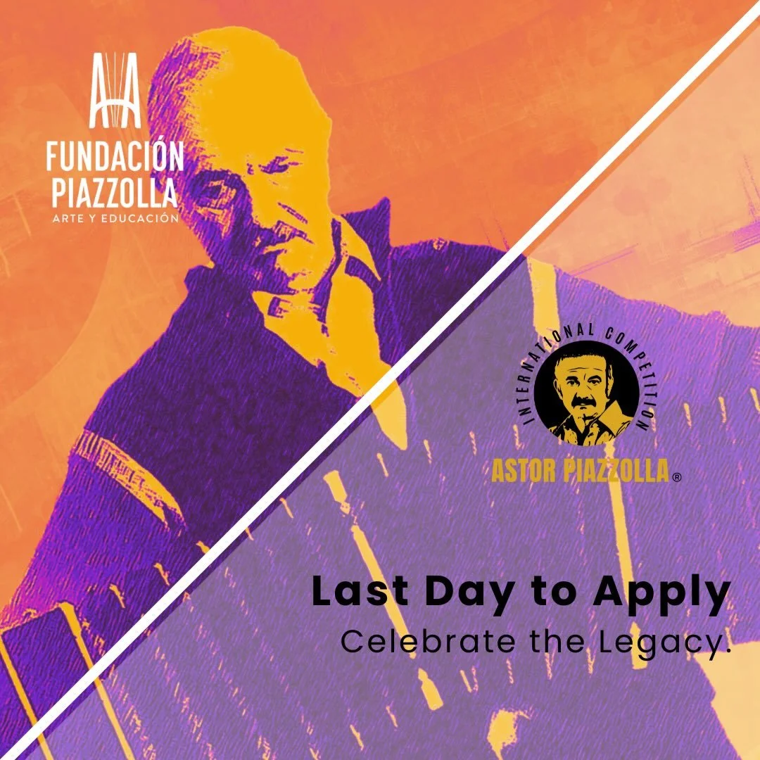 ⏰ Today is the final deadline.

Don&rsquo;t miss your chance to take part in the International Competition ASTOR PIAZZOLLA&reg; and be heard.

🎯 Apply now &mdash; submissions close tonight.
.
.
.
#piazzolla #applynow #lastday #music #competition