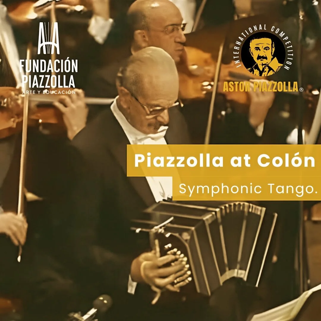 This is Piazzolla.

While the jury reviews submissions for the International Competition ASTOR PIAZZOLLA&reg;, we remember a legendary night at Teatro Col&oacute;n, June 11, 1983.

With Conjunto 9 and the Orquesta Filarm&oacute;nica de Buenos Aires u