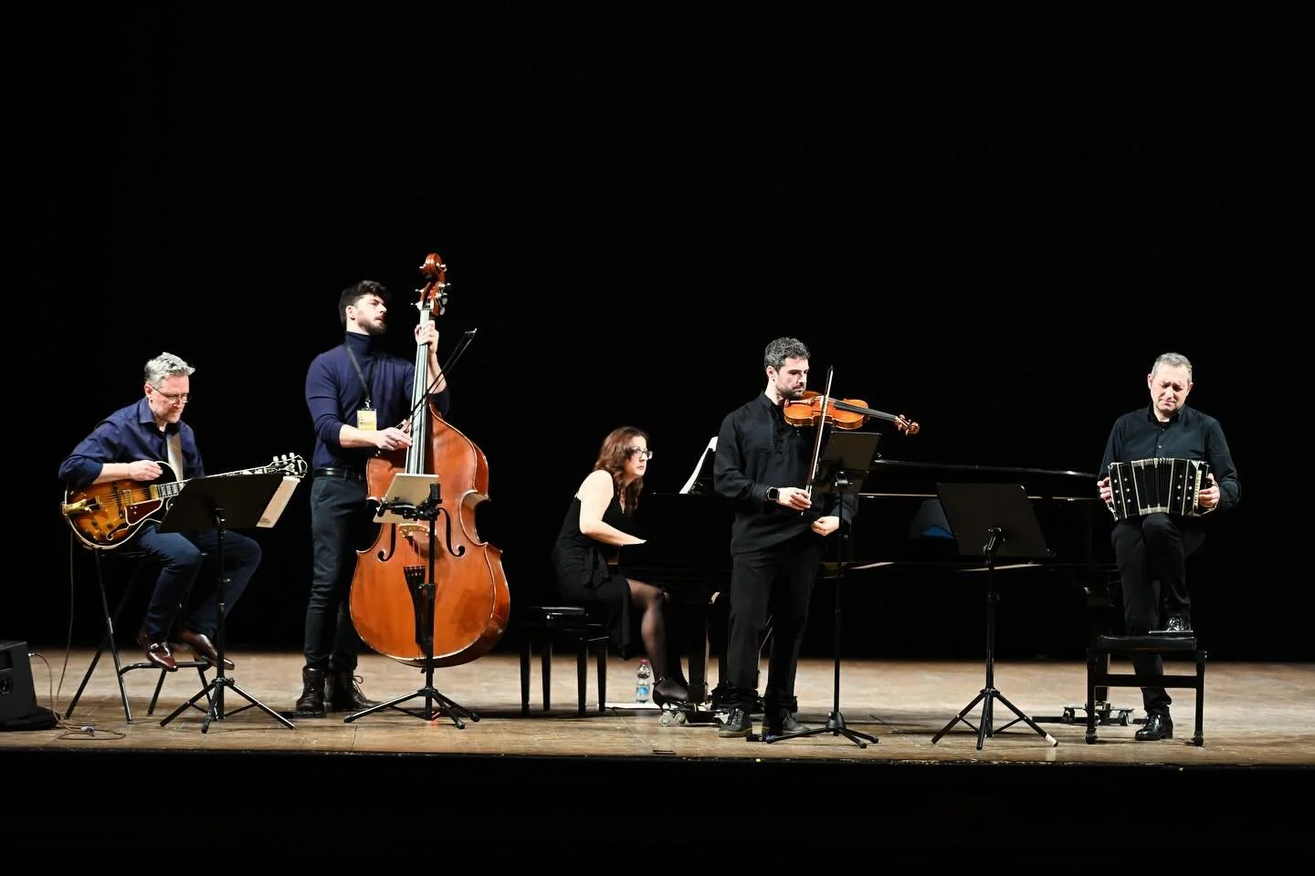 Day 3 ✨ | 1 March 2026
Finals

The final stage of the International Competition Astor Piazzolla, held in the main hall of Teatro Sociale di Como @teatrosocialecomo.

BAMAS Tango Quintet @bamastango 

Romina Balestrino @rominabalestrino w/ Ivan Monter