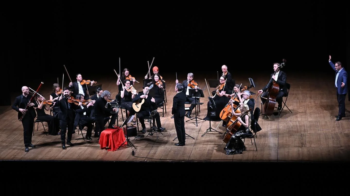 Day 3 ✨ | 1 March 2026
Piazzolla Gala

A night of celebration and brilliance.

The winners took the stage:
Romina Balestrino @rominabalestrino (Soloists Category), with Ivan Montero @ivanbandoneon and Tango Spleen Orquesta @tangospleen (Ensembles Cat