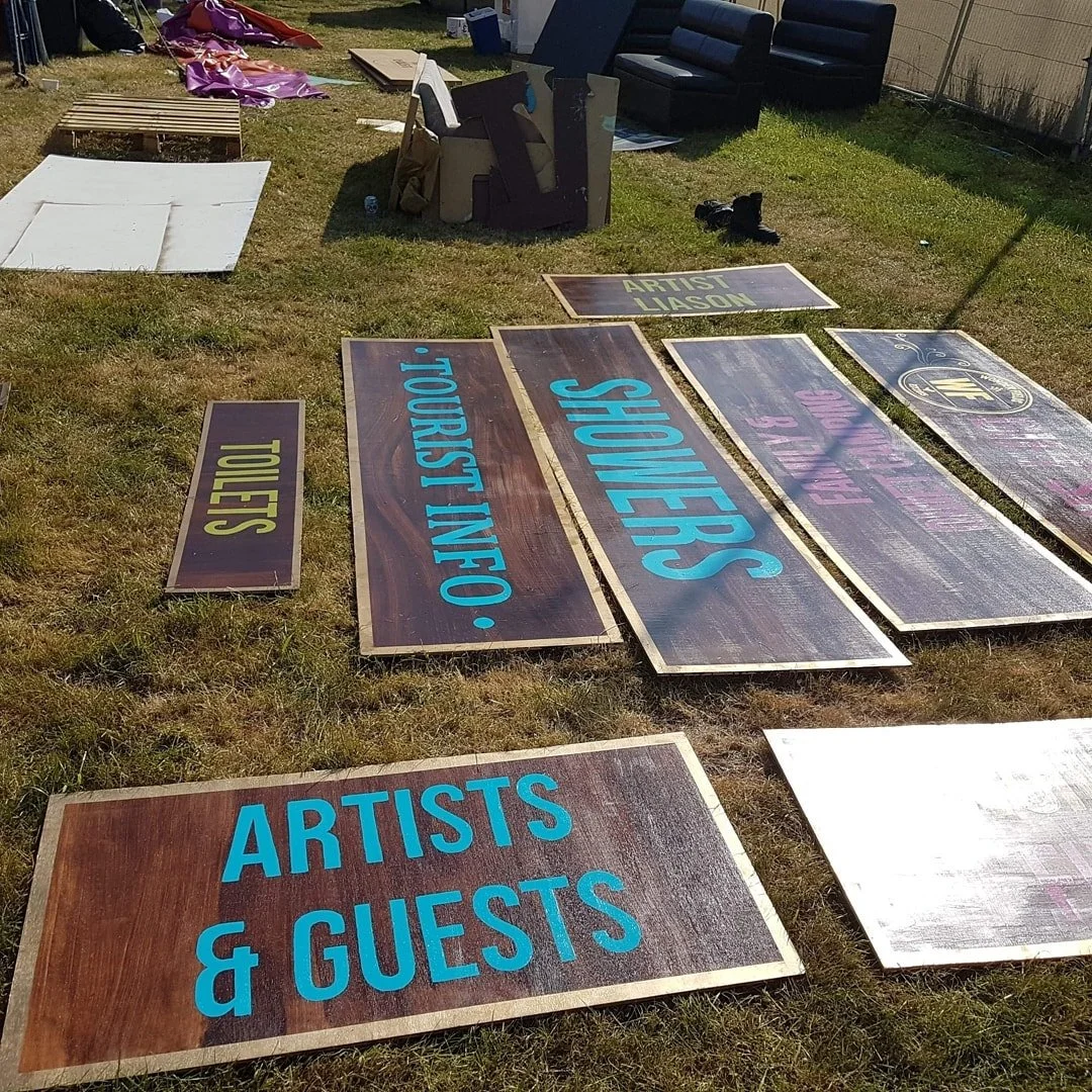 festival signage design and build - Twelve34 Productions