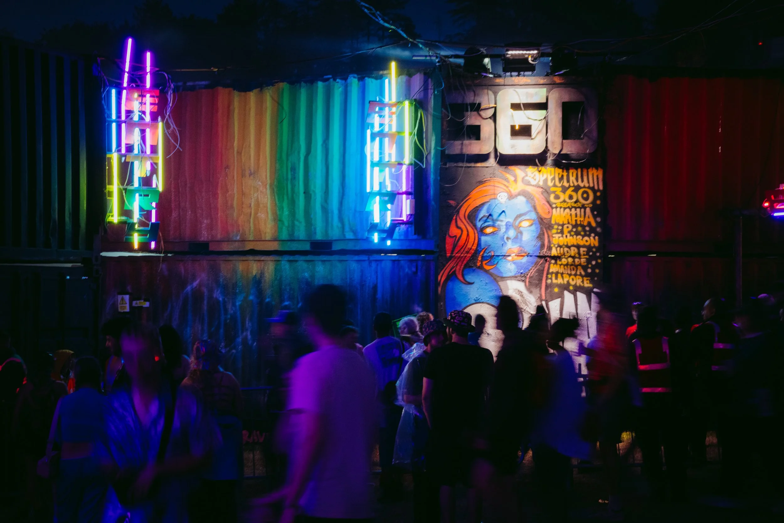 festival stage build - Twelve34 Productions - spectrum 360 boomtown