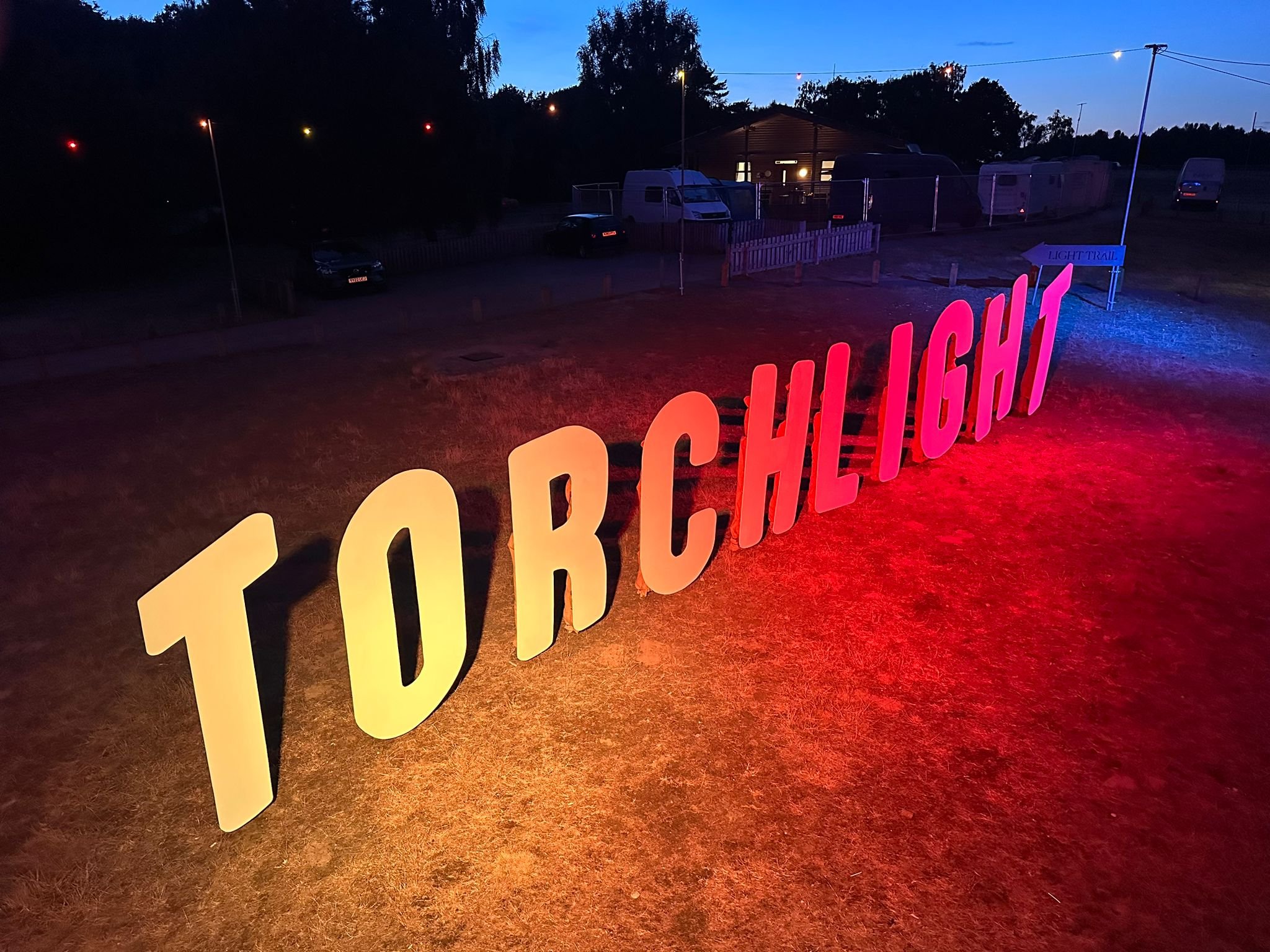torchlight festival installation - Twelve34 Productions