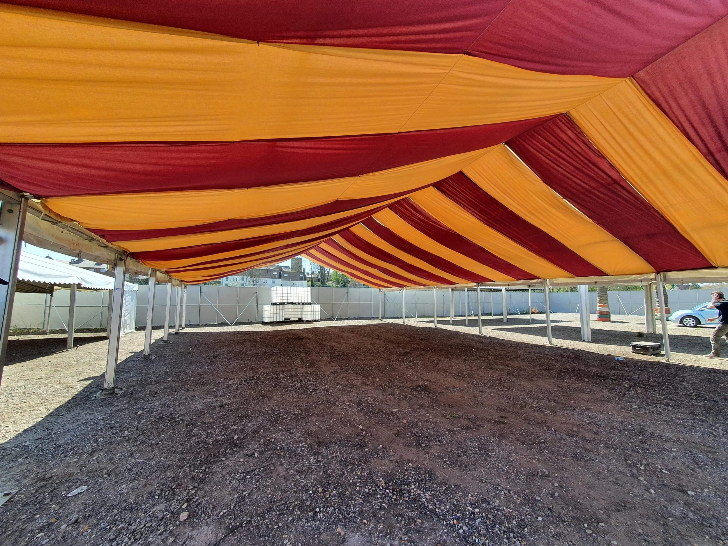 outdoor event fabric hire - Twelve34 Productions