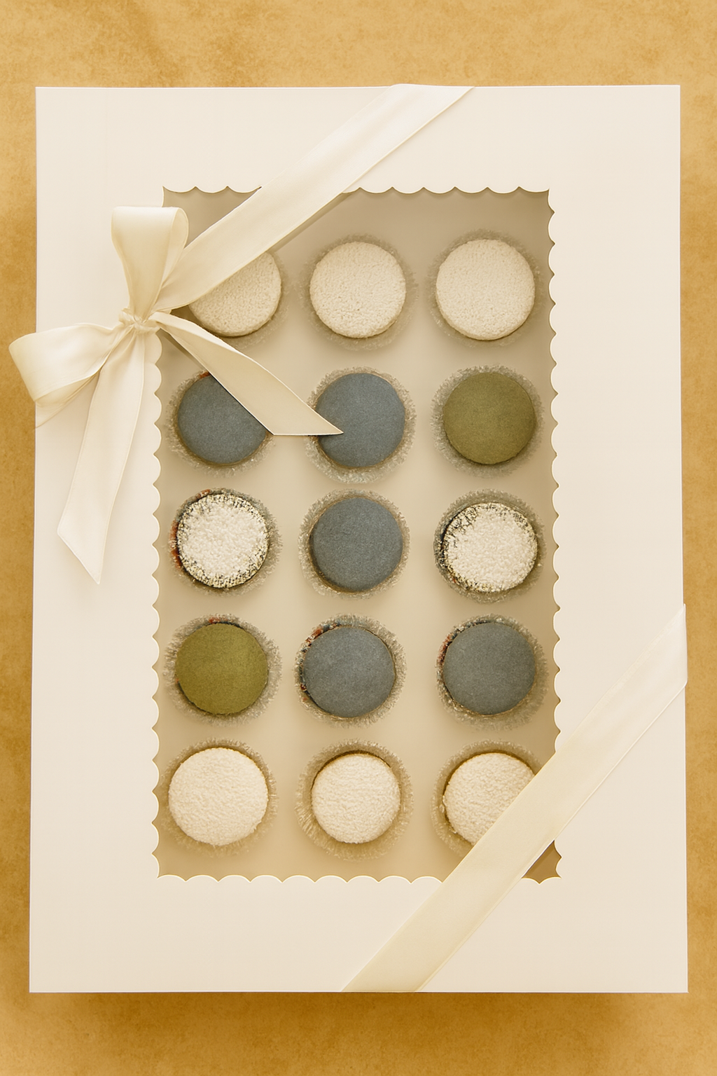 Mini alfajores filled with dulce de leche, assorted flavors — handcrafted by Dolce Dolcezza in Port St. Lucie, FL.