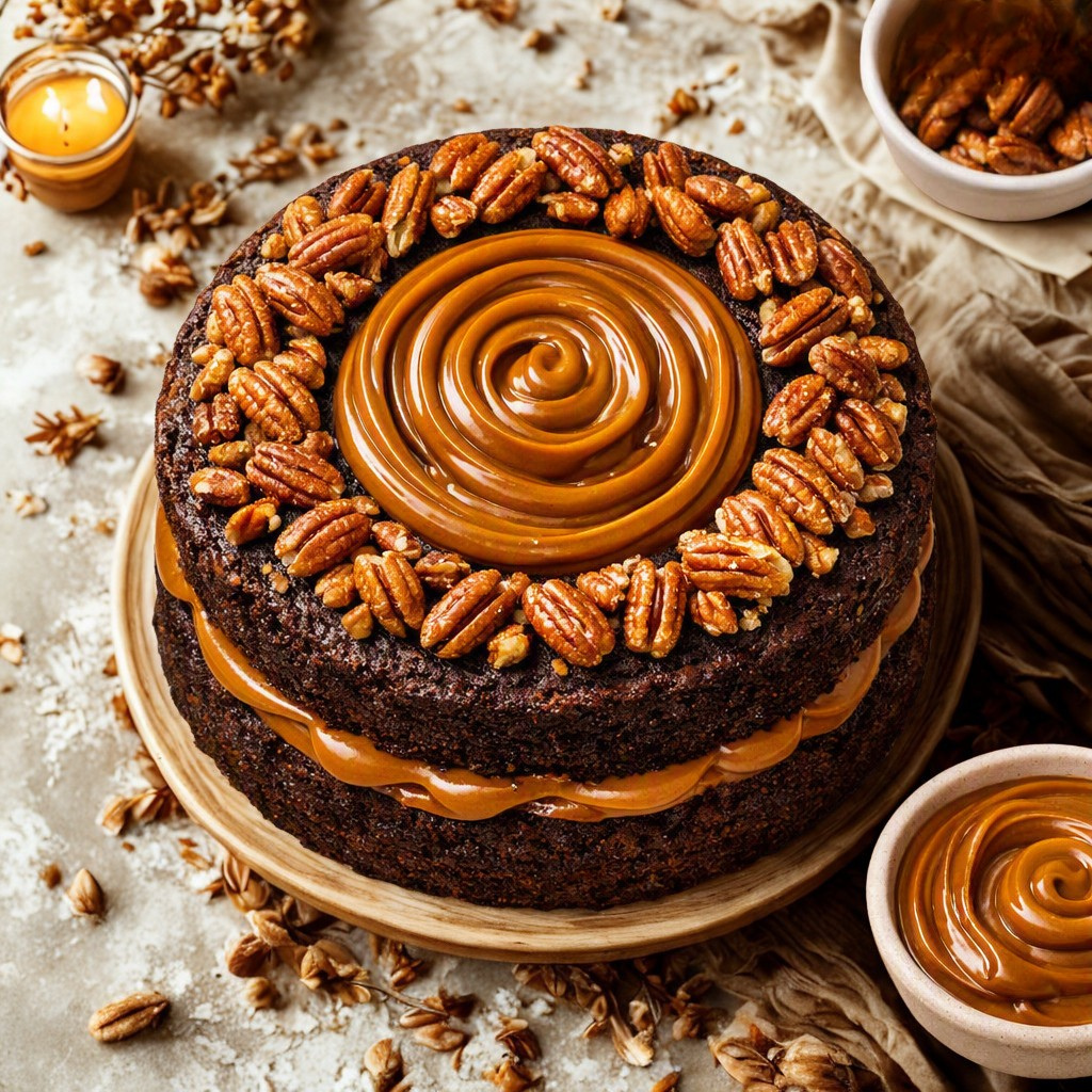 Thanksgiving Dark Chocolate Cake