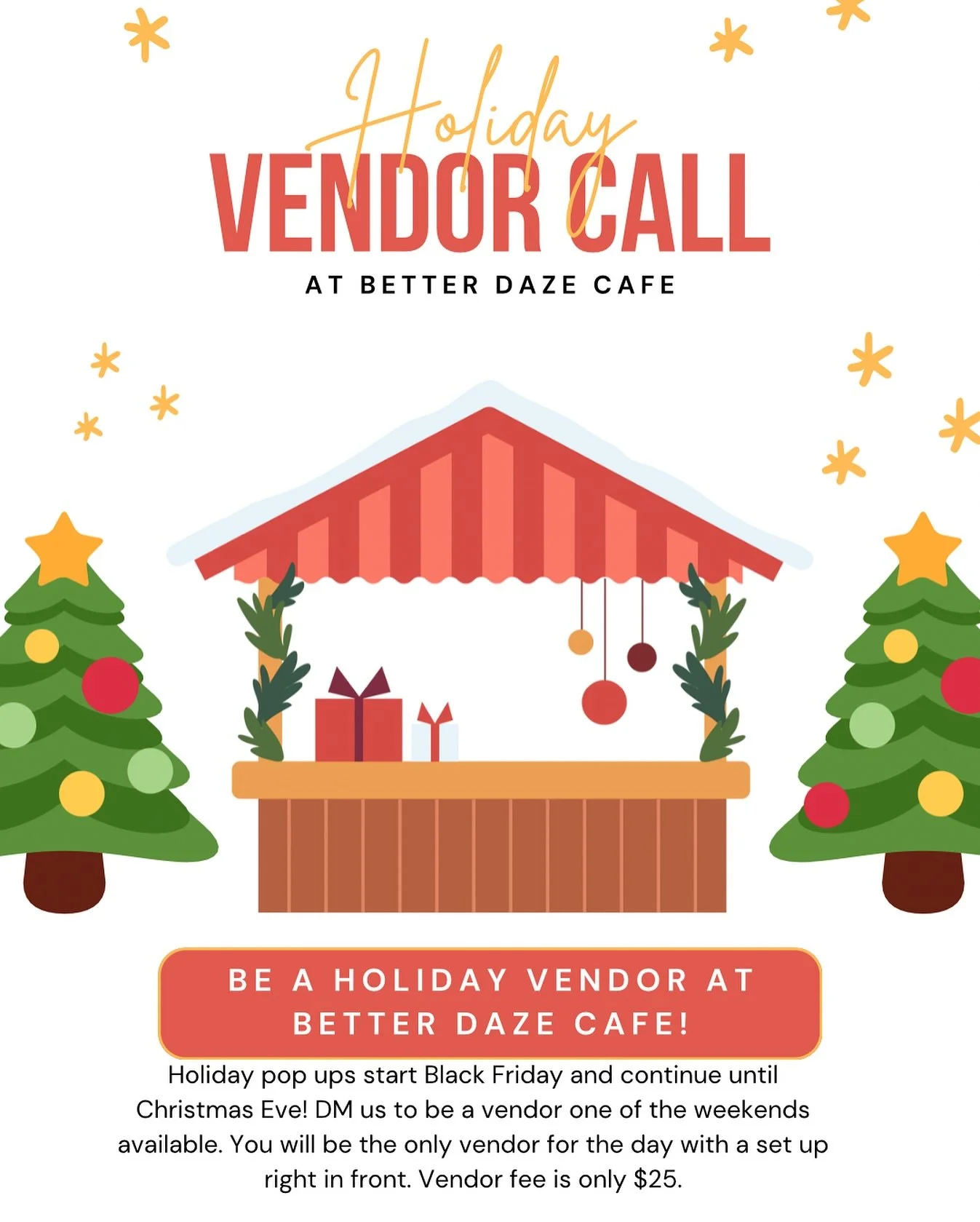 Holiday pop-ups are back! DM us to inquire if you would like to reserve a date and time. We are looking for fun and great gift ideas for the holidays. If you feel what you make or have to sell fits this description then we want to see what you&rsquo;