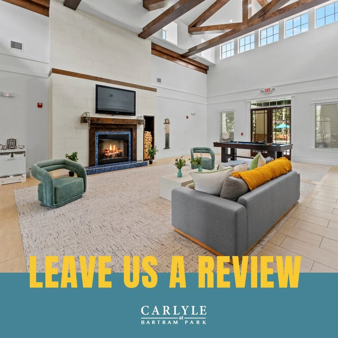 Enjoying the lifestyle you've built with us? Let others know by leaving a review! 🥰

#liveelevated #carlyleatbartrampark #carlyleatbartramparkapts #bartrampark #jacksonville #jaxfl