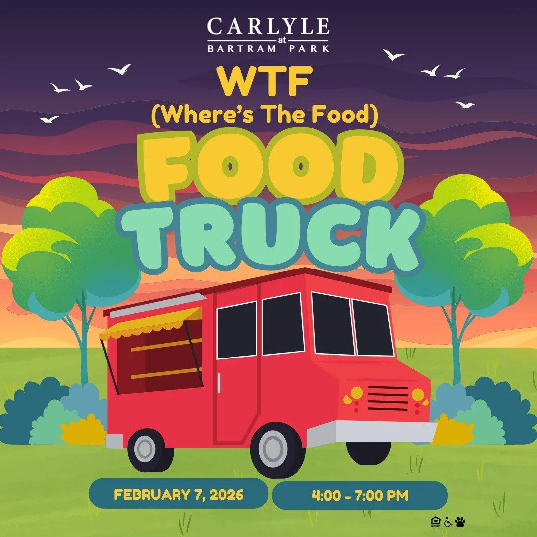 Attention residents! 🚚🍔 Get ready for a delicious evening at our resident food truck event! WTF (Where&rsquo;s The Food) Food Truck will be rolling in on Saturday, February 7th from 4:00pm-7:00pm. Bring your appetite and join us for great food and 