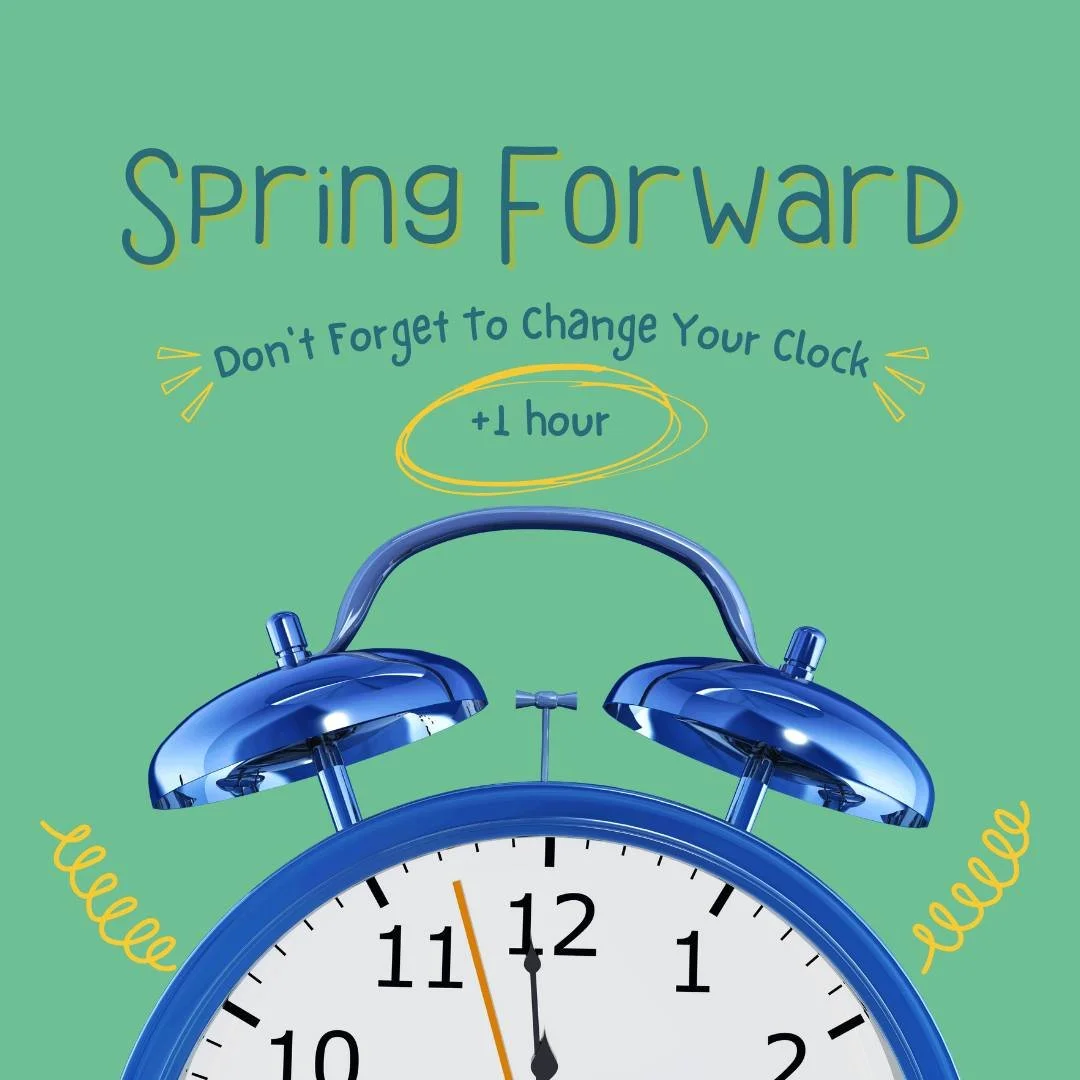 Reminder: Daylight Saving Time is tomorrow! ⏰
Set your clocks one hour ahead and get ready for longer, sunnier evenings. Who&rsquo;s ready for more daylight and spring vibes? 🌞🌸

#SpringForward #DaylightSavingTime #JacksonvilleFL #CarlyleAtBartramP