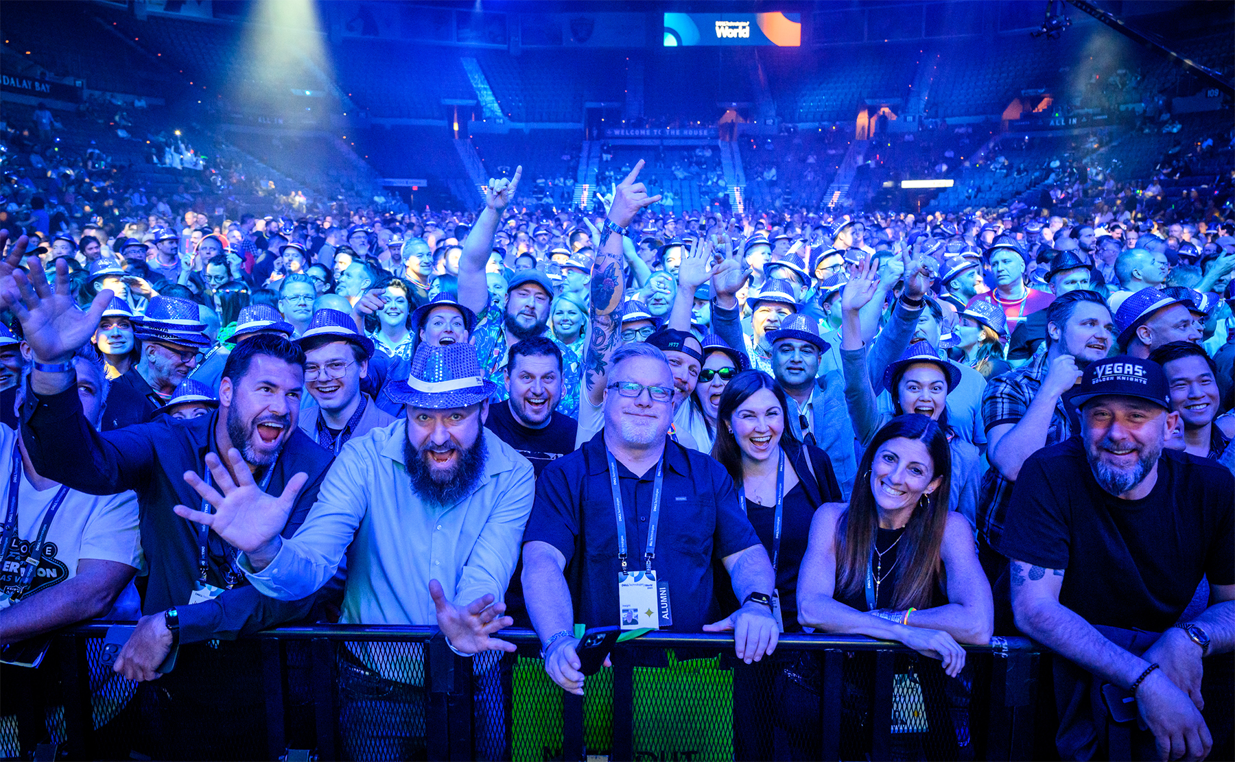 Attendees having fun at Dell Technologies World