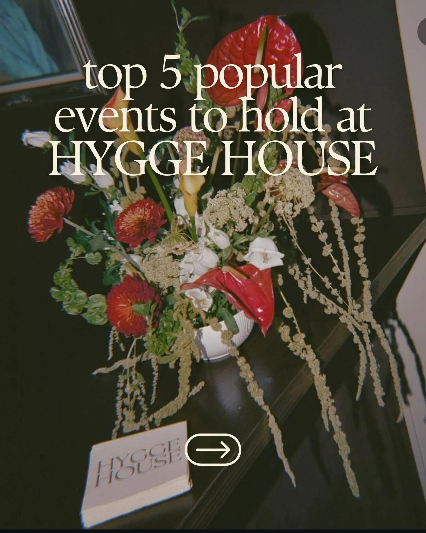 Refined, intimate, unforgettable. Hygge House is calling, your next event answered. SEE YOU SOON. 🫶🏼