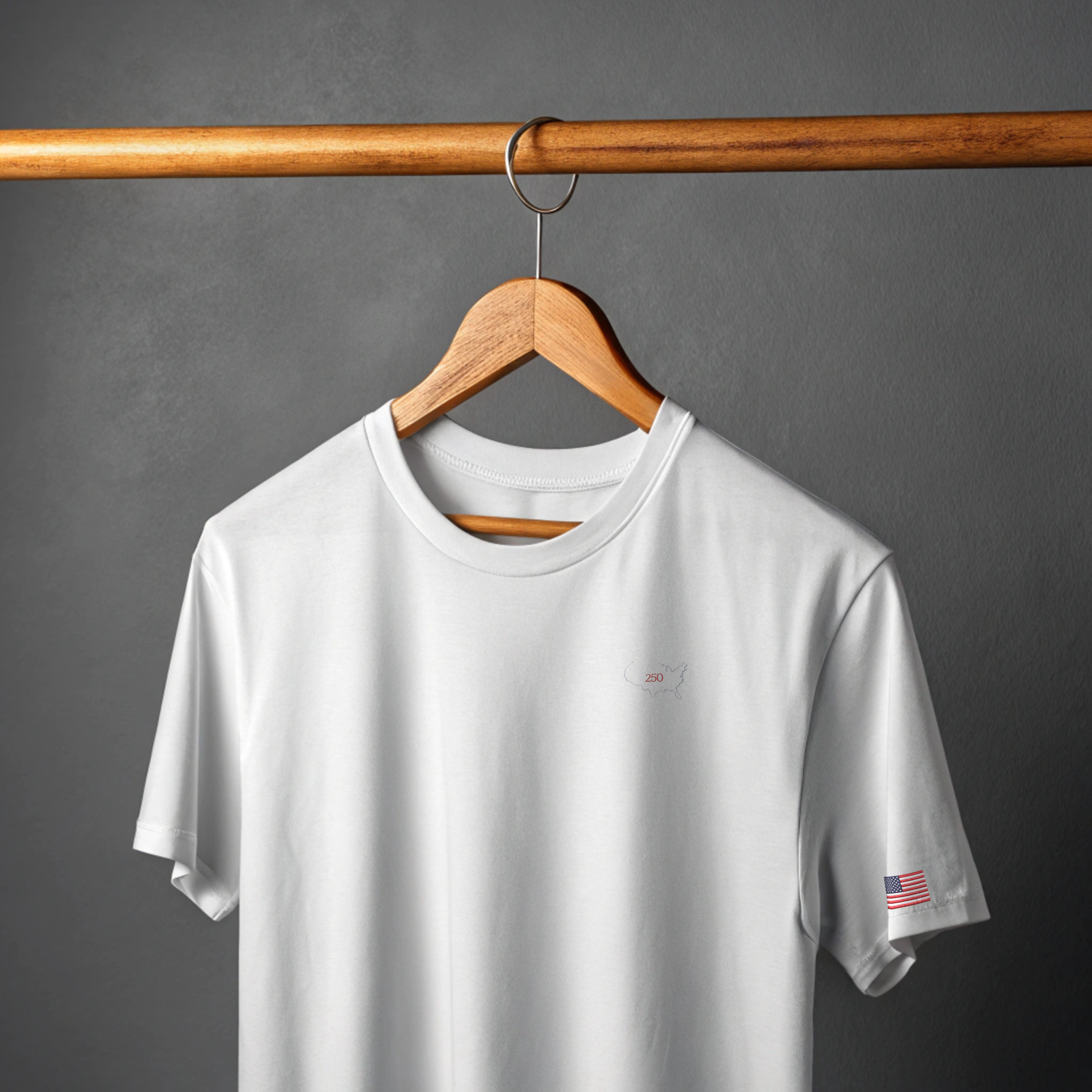 250 White Tee On Hanger.png