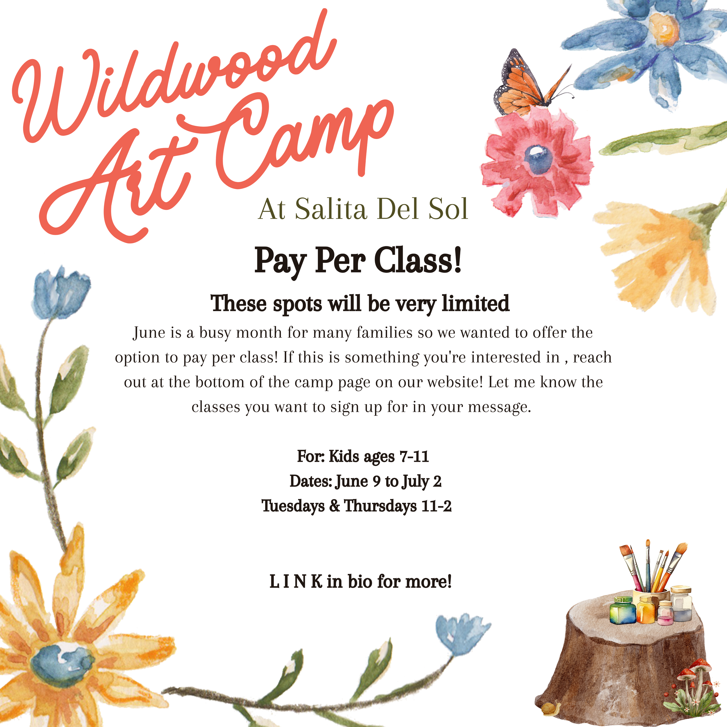 Pay Per Day Art Camp