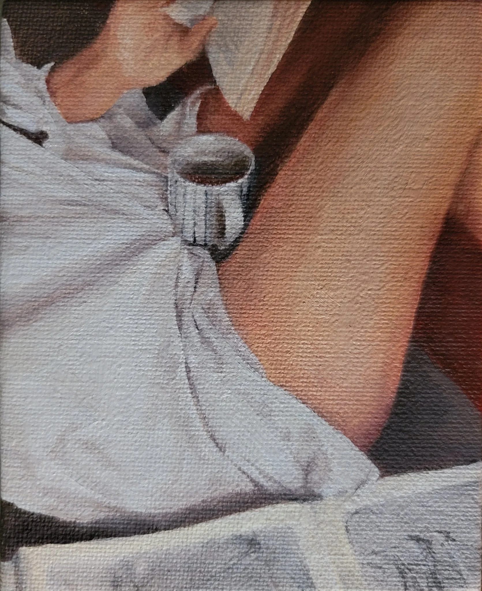 The Affair No. 1 - 4x6 in - Oil on panel - Sold