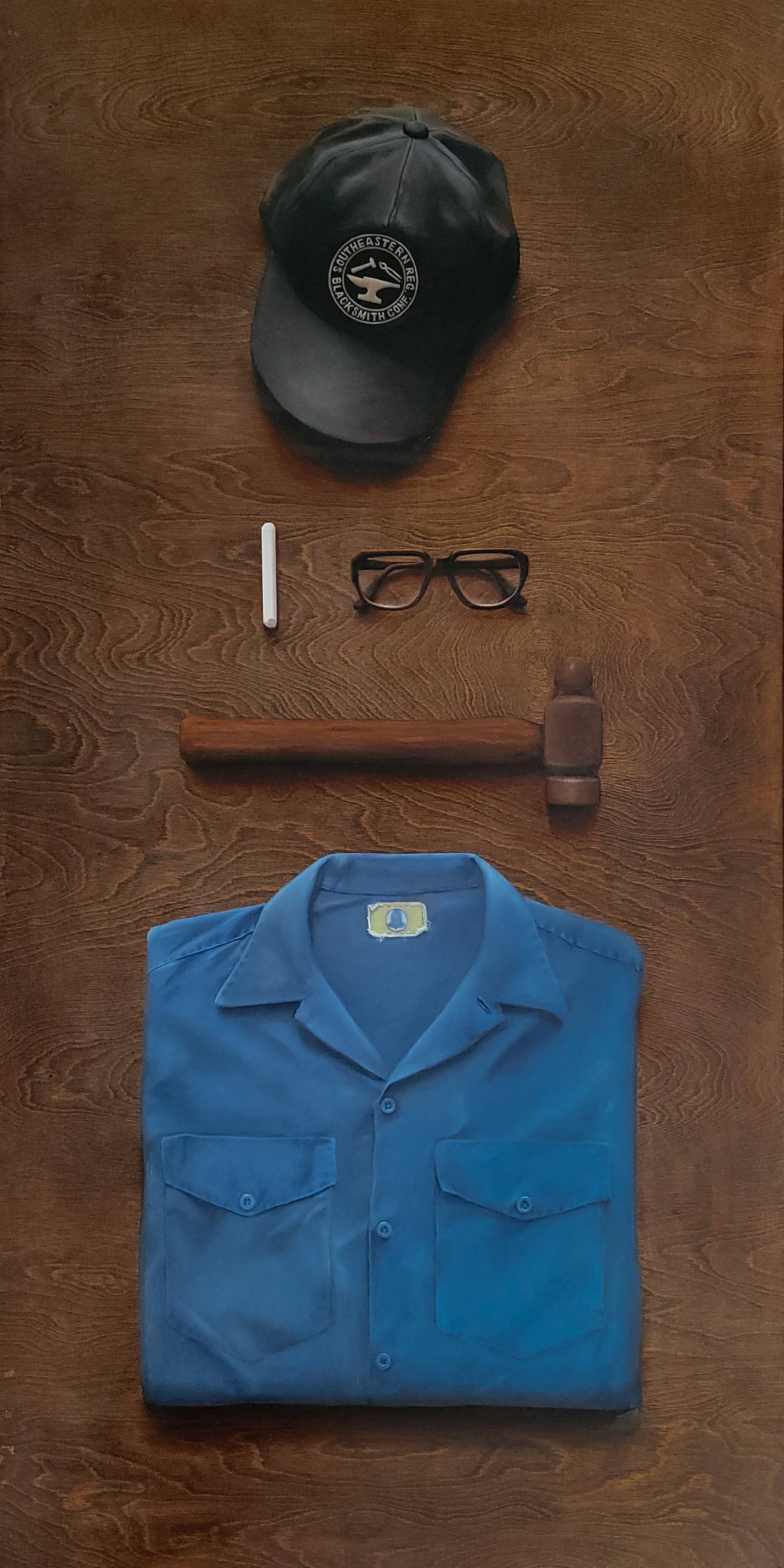 Mr. Simmons - 2x4ft - Oil on wood panel - Sold