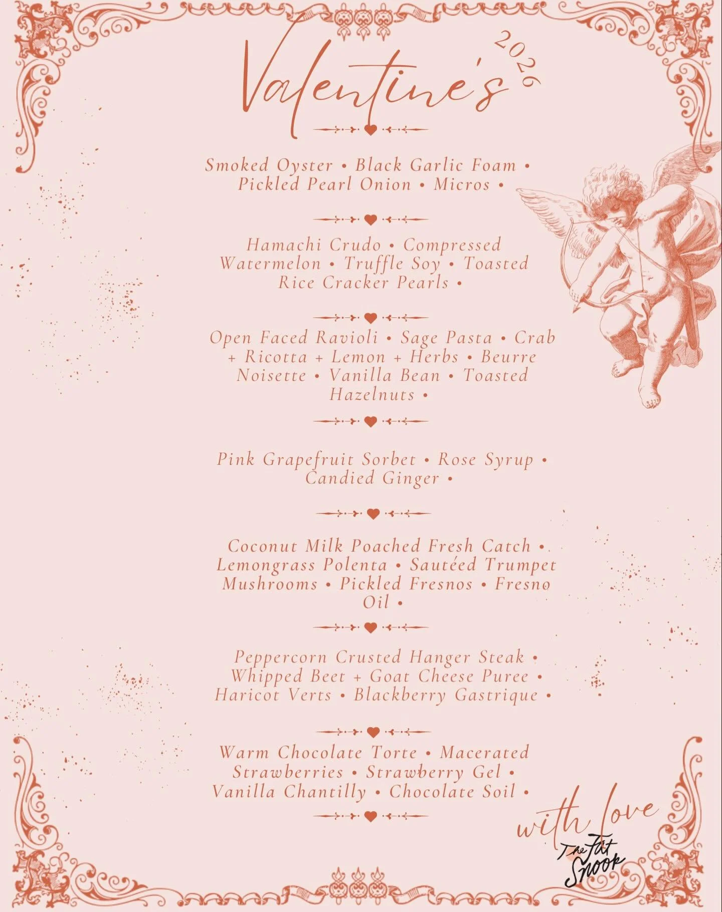 It&rsquo;s that time of year ❤️ our valentine&rsquo;s menu dropped. 🫶