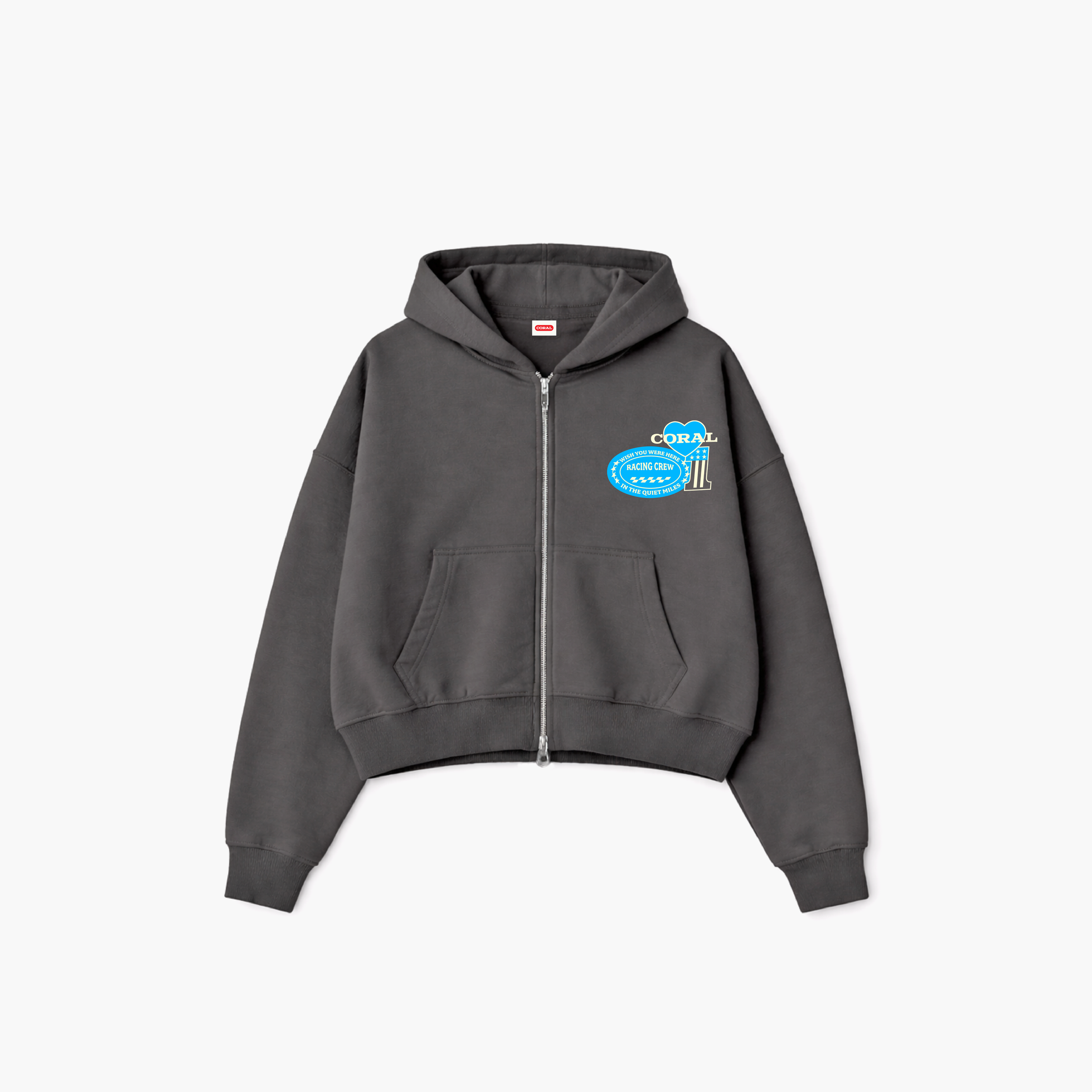 RACING DOUBLE ZIP HOODIE
