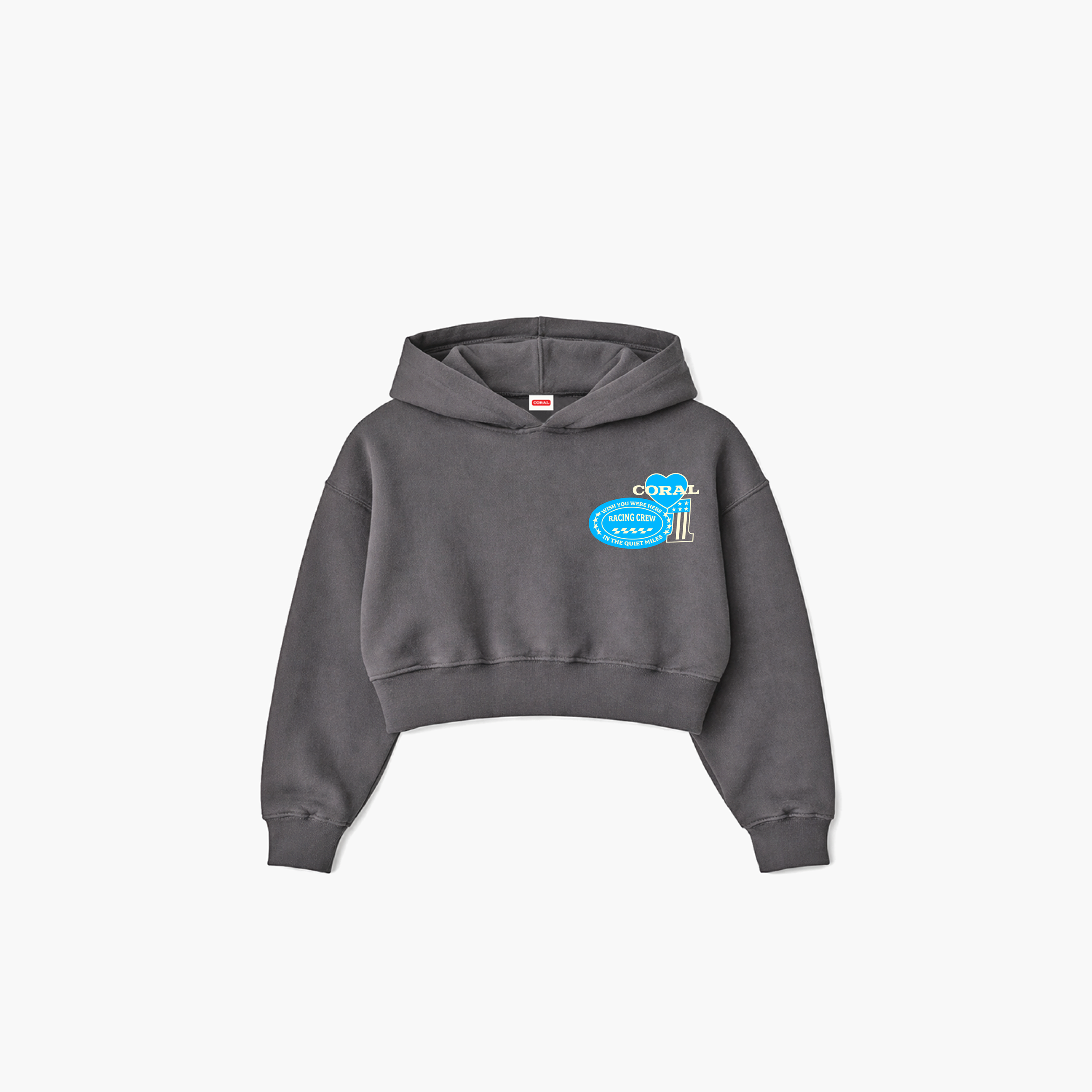 RACING WOMEN'S CROPPED HOODIE
