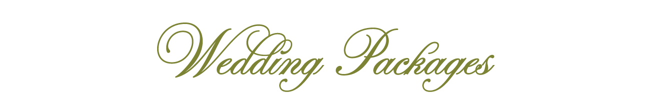 Text that reads 'Wedding Packages' in elegant cursive font on a transparent background.