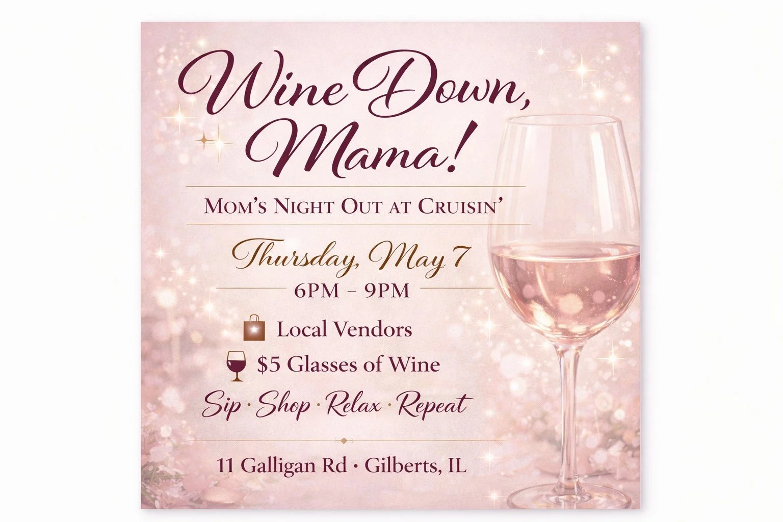 🌸 Wine Down, Mama 🌸