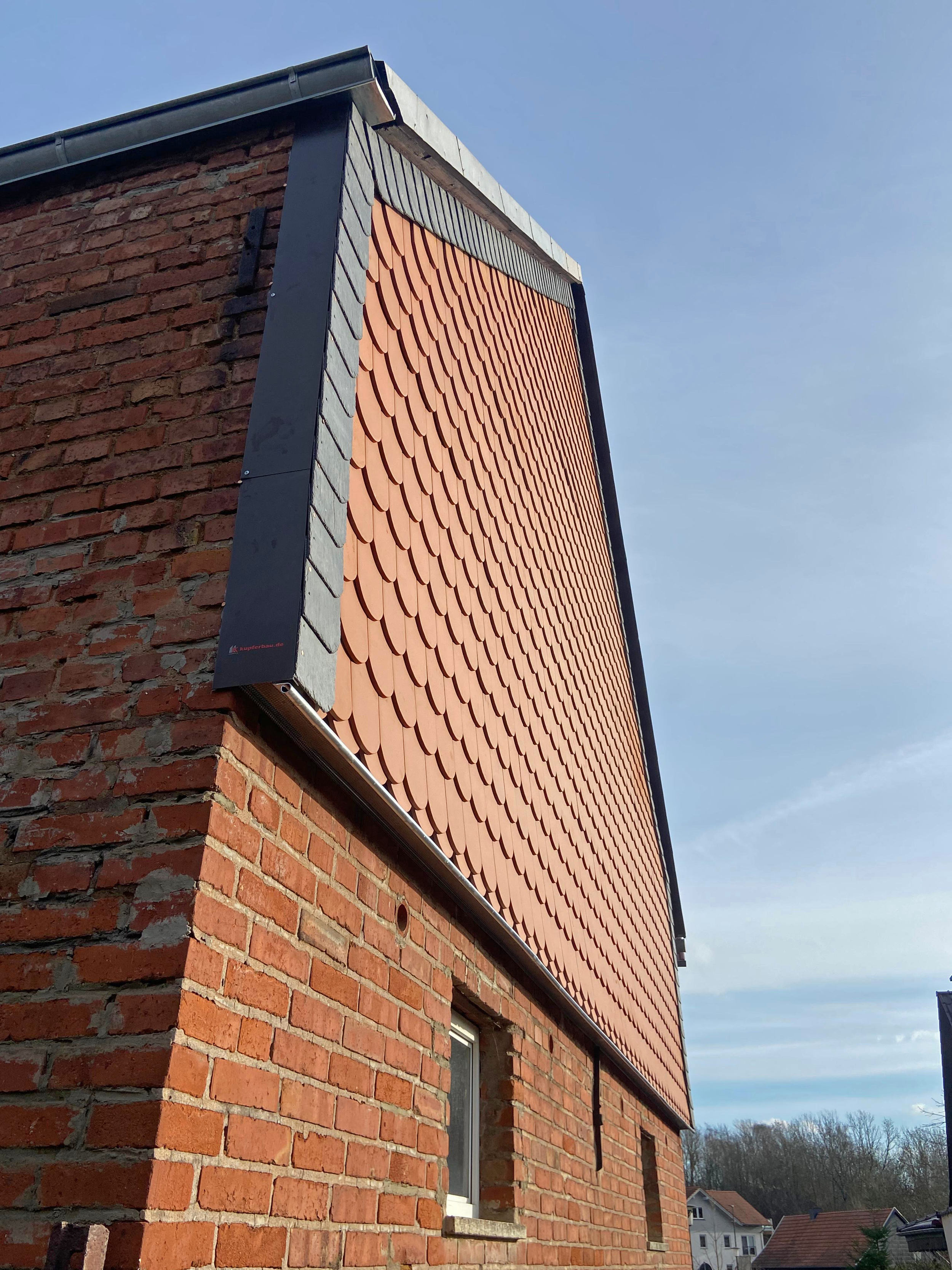 Giebel mit biberschwanz in Nordhausen Petersdorf erneuert