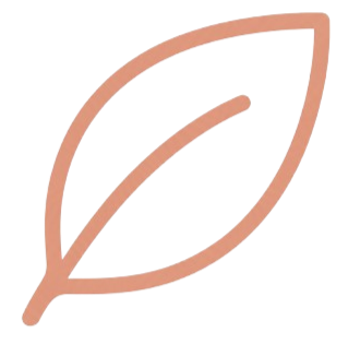Simple line drawing of a single leaf.