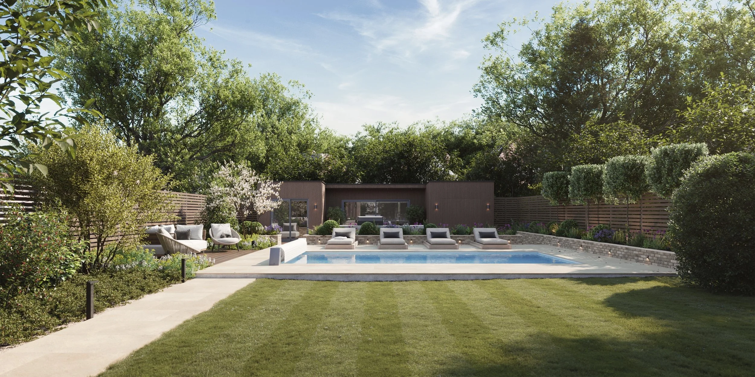 Contemporary Garden, Winchmore Hill, North London